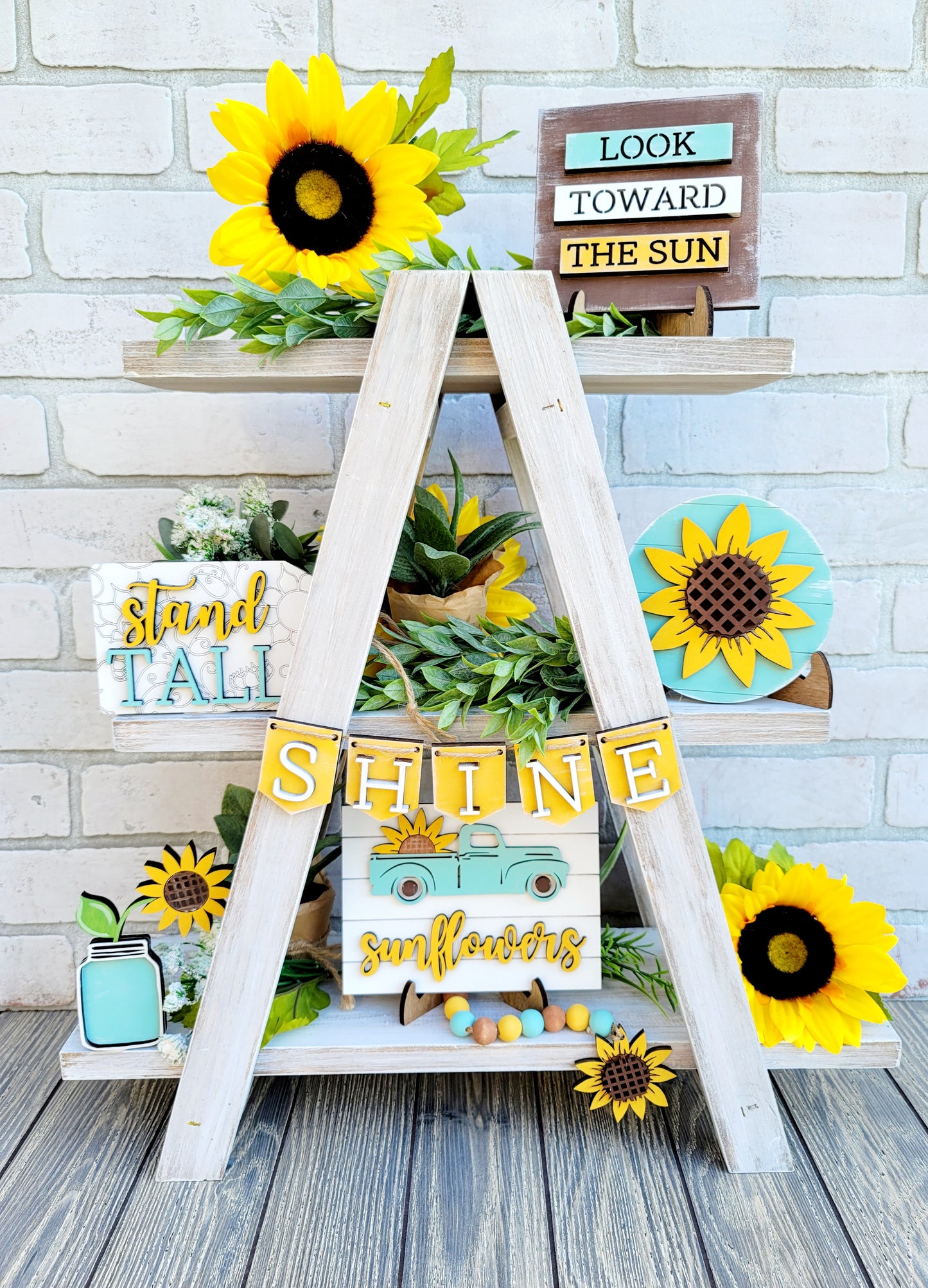 Sunflower Tiered Tray Set