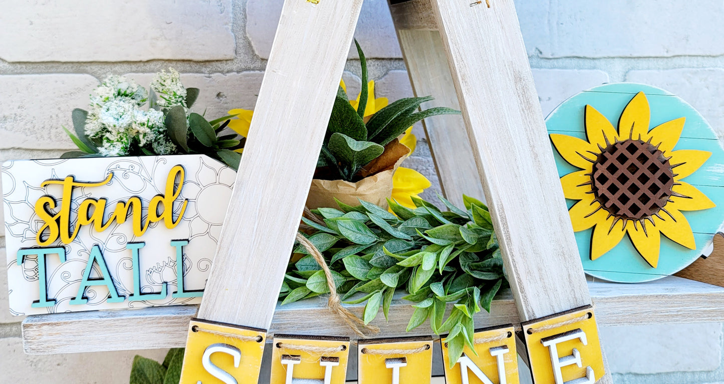 Sunflower Tiered Tray Set