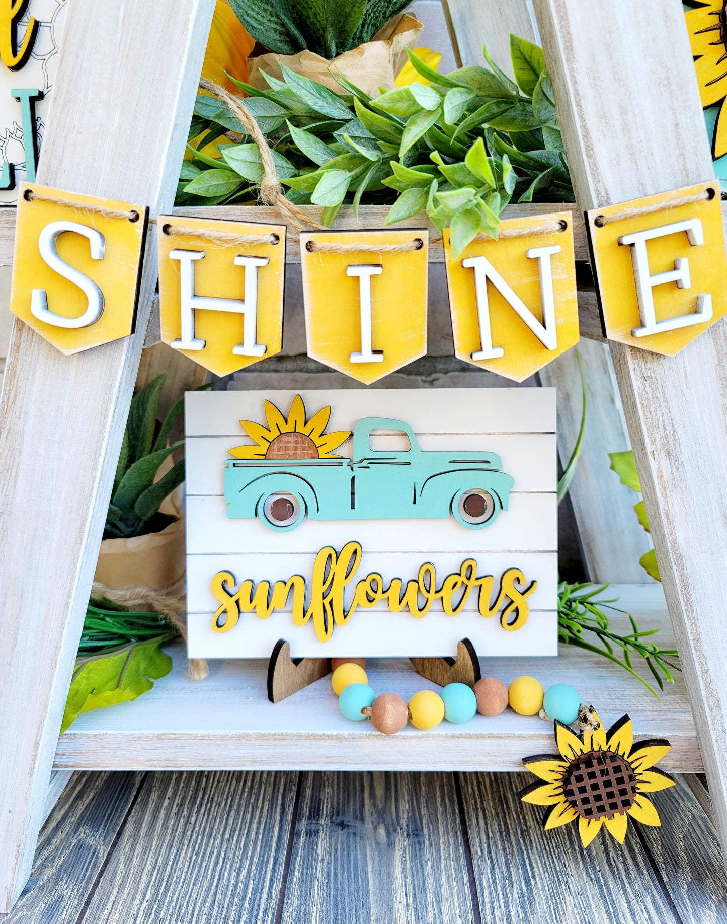 Sunflower Tiered Tray Set