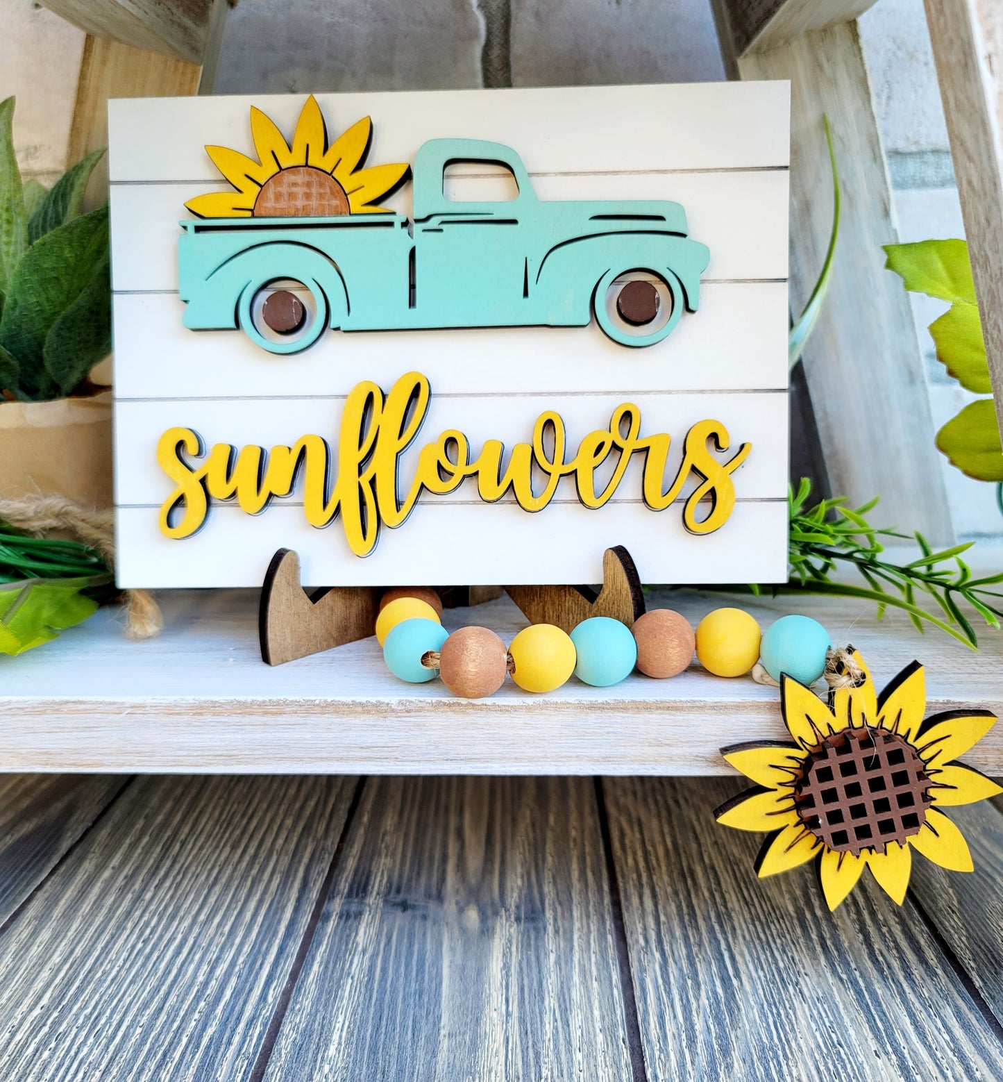 Sunflower Tiered Tray Set