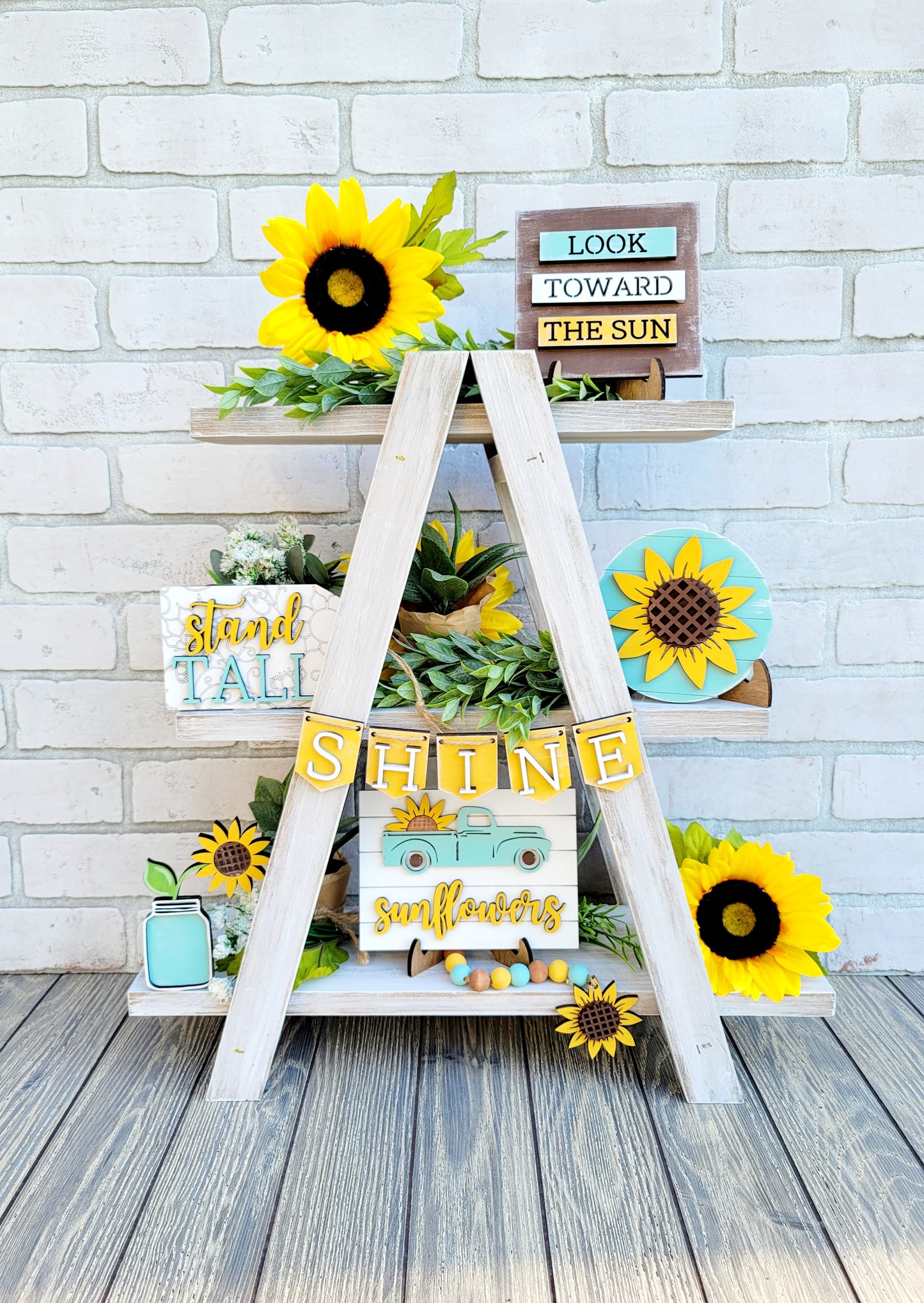 Sunflower Tiered Tray Set