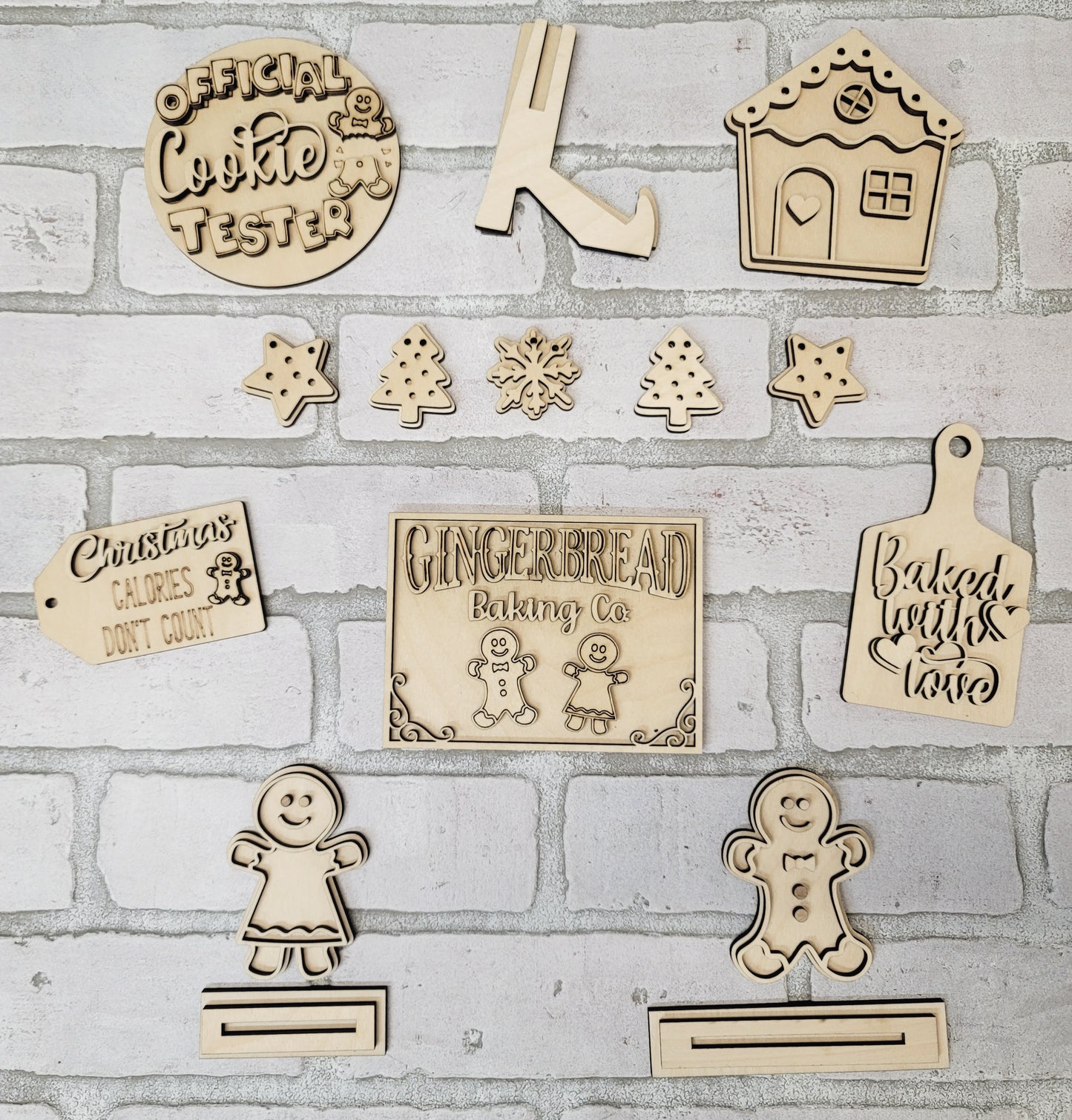 Gingerbread Tiered Tray Set