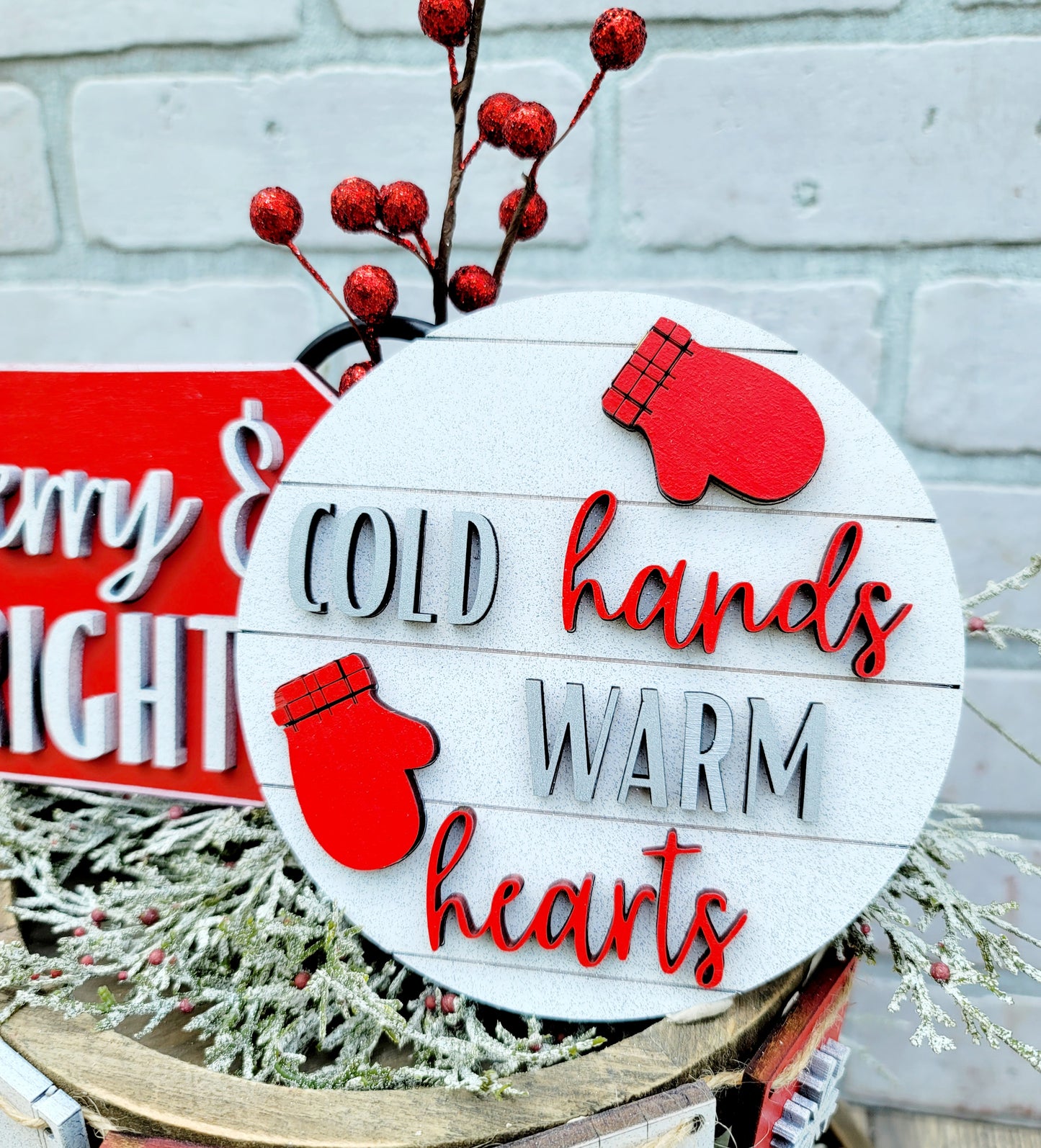 Merry & Bright Tiered Tray Set