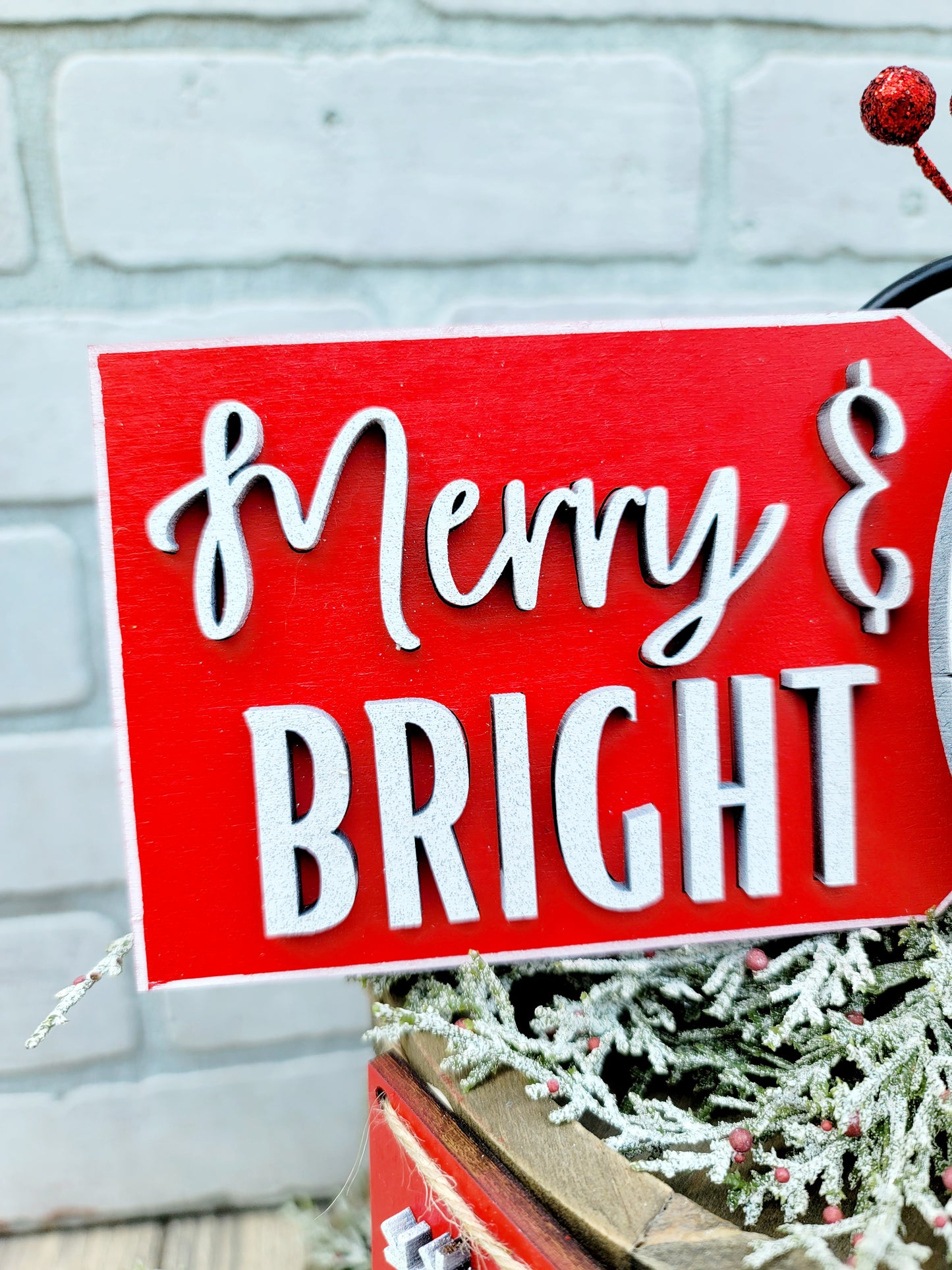 Merry & Bright Tiered Tray Set