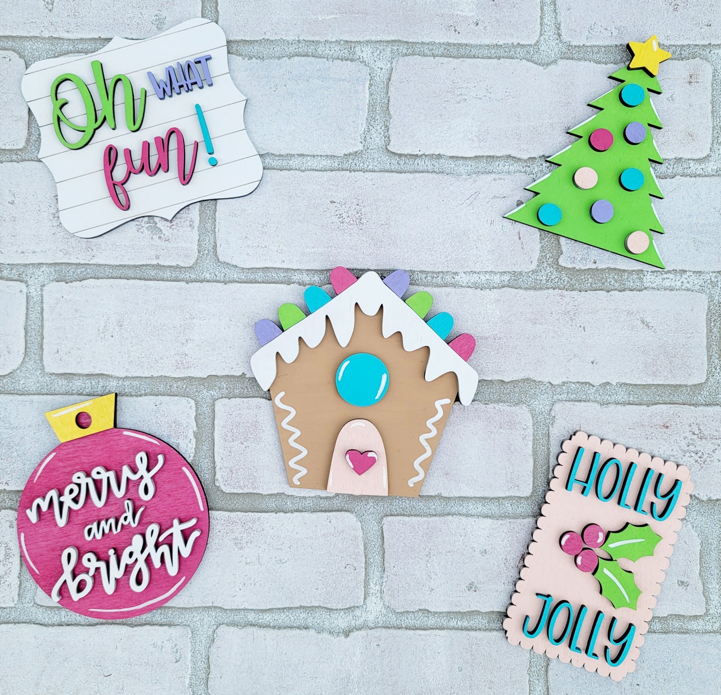 Candyland Christmas Tiered Tray Set