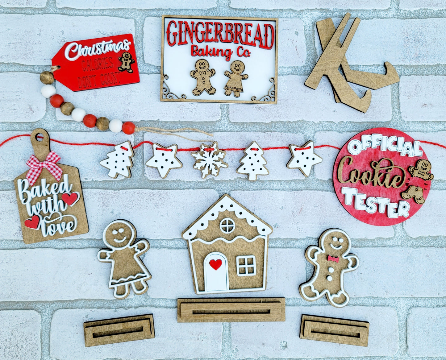 Gingerbread Tiered Tray Set