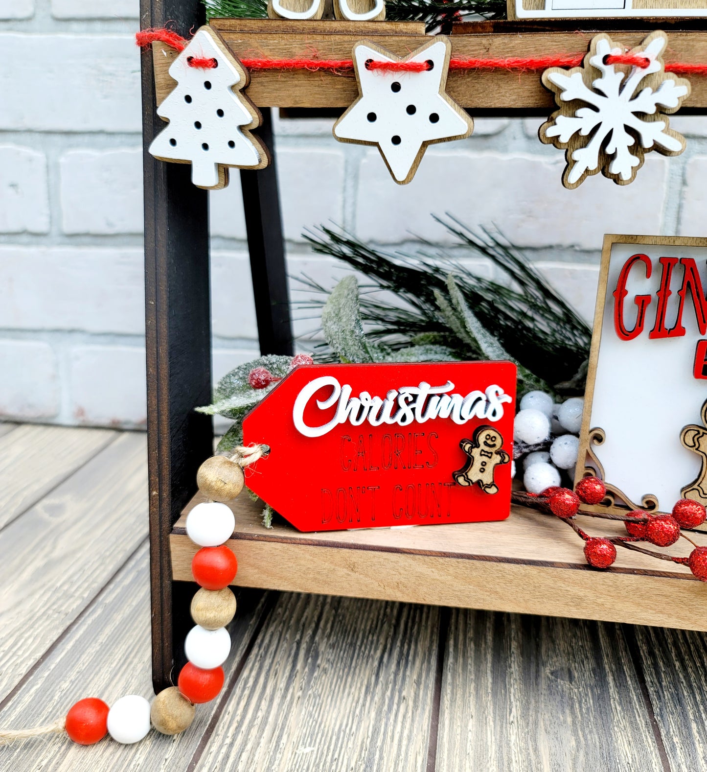 Gingerbread Tiered Tray Set