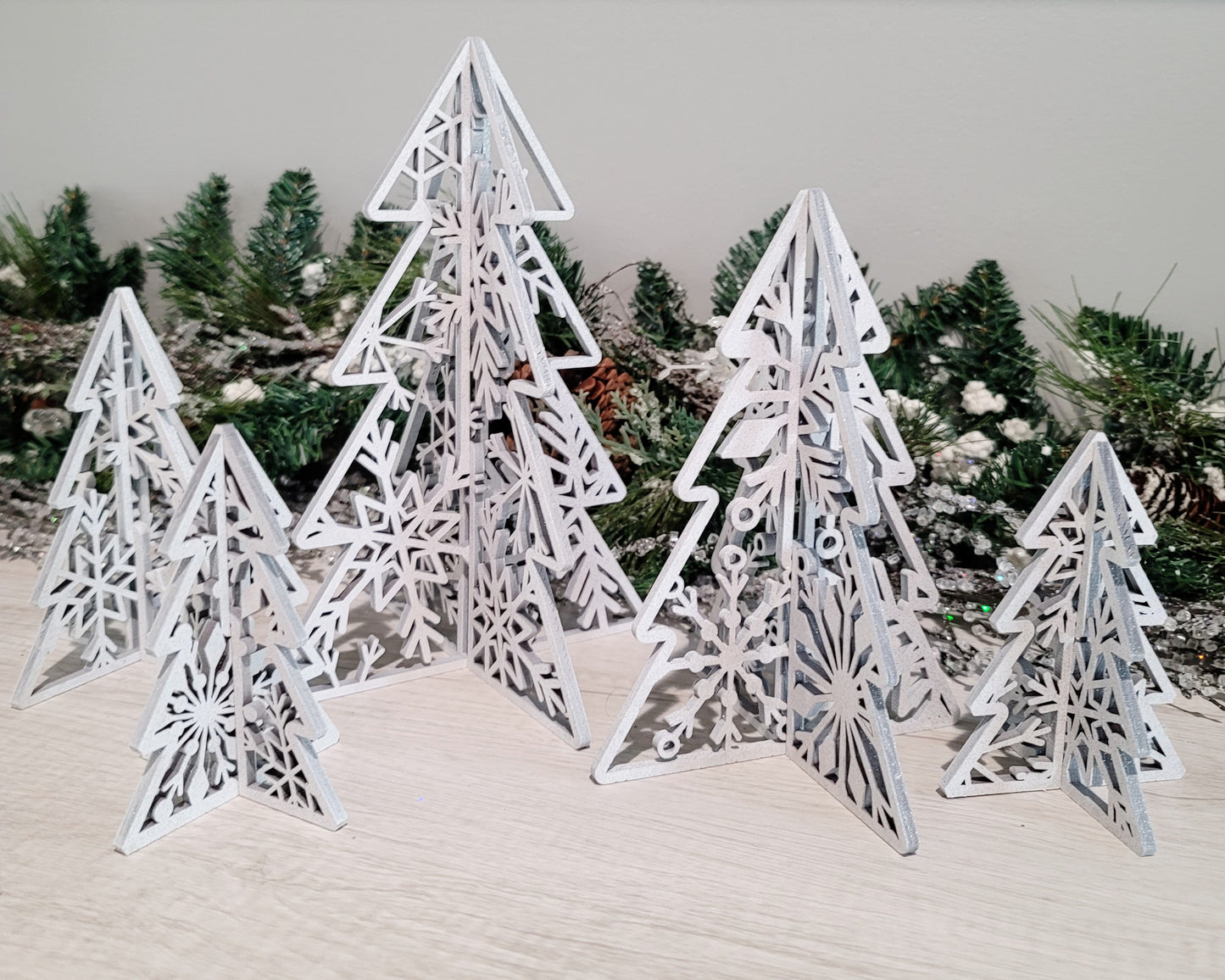 Set of 5 Freestanding Trees