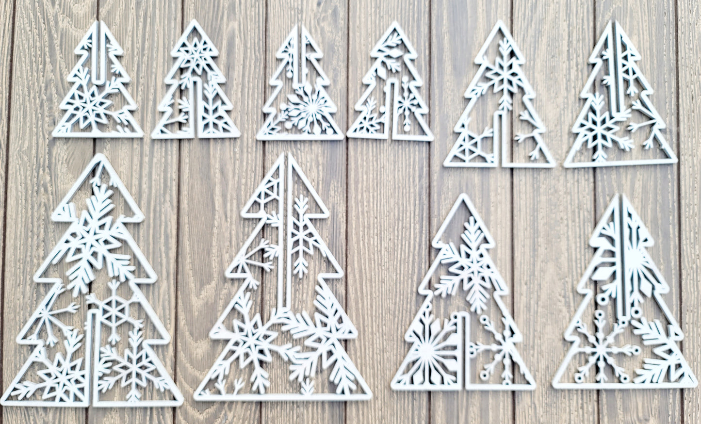 Set of 5 Freestanding Trees