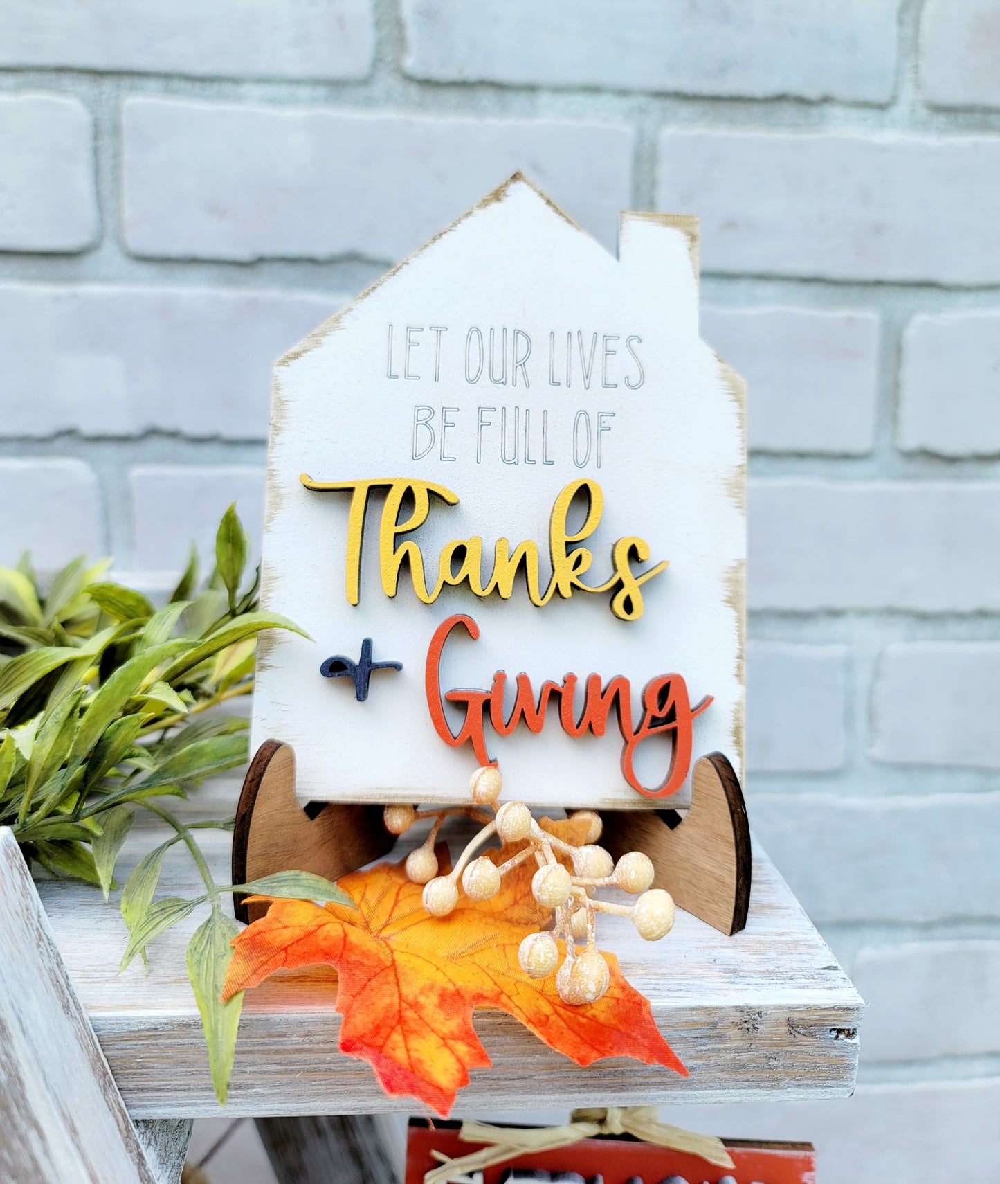 Thanksgiving/ Gobble Tiered Tray Set