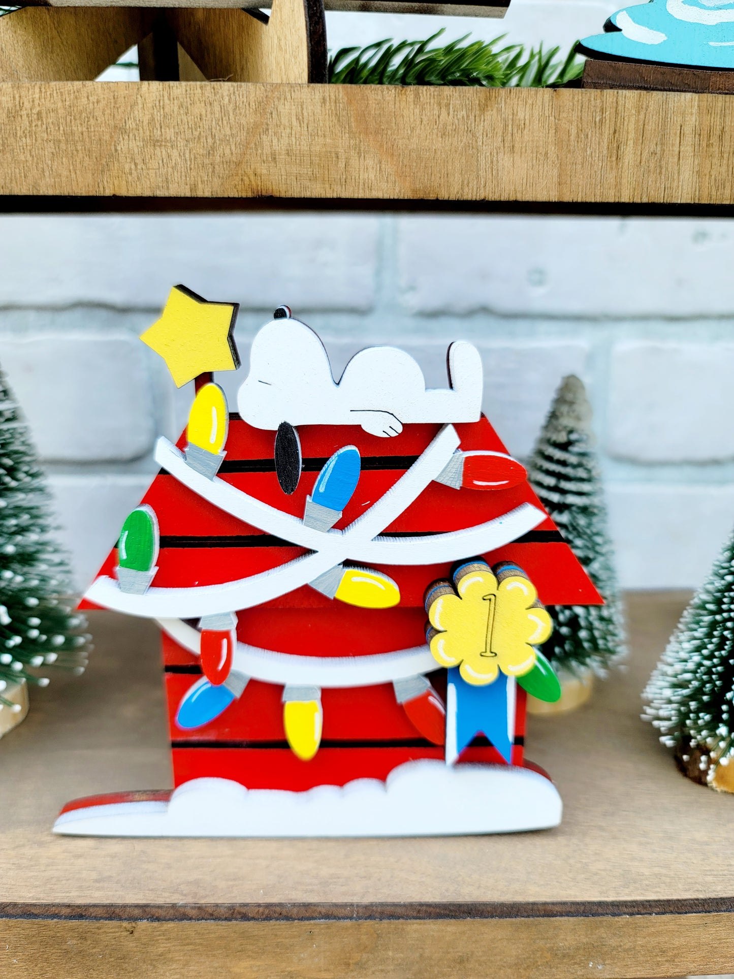 Charlie Brown Christmas Tiered Tray Set