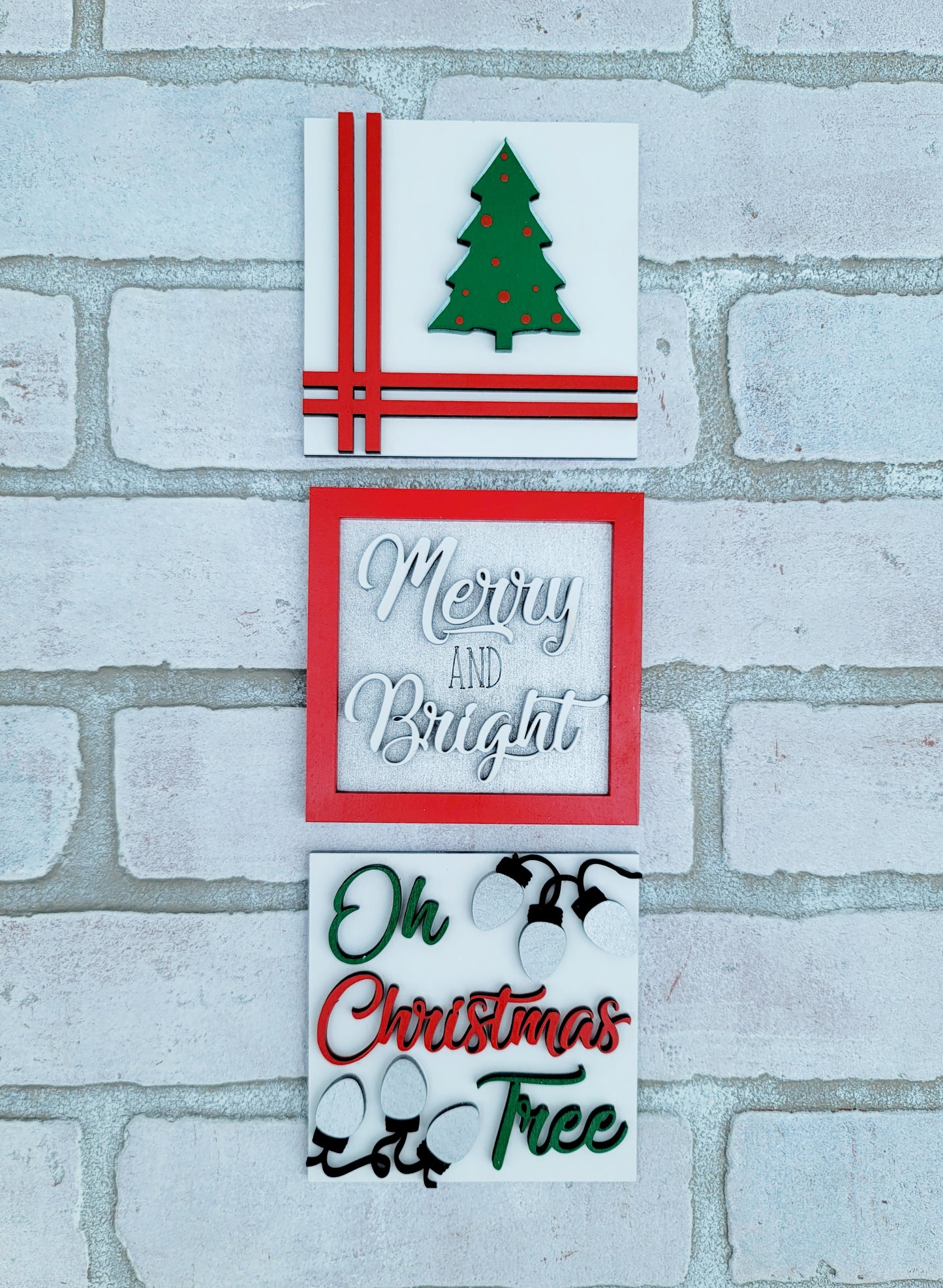 Oh Christmas Tree- Set of 3