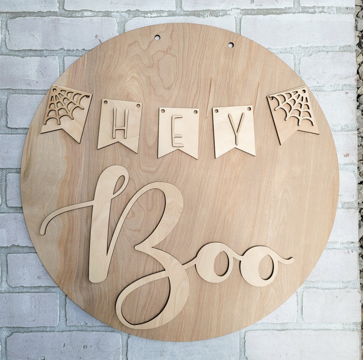 Hey Boo Halloween Door Hanger