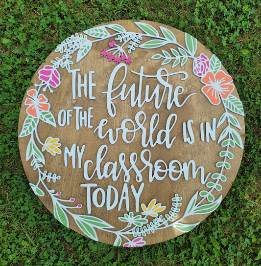 The future of the world sign