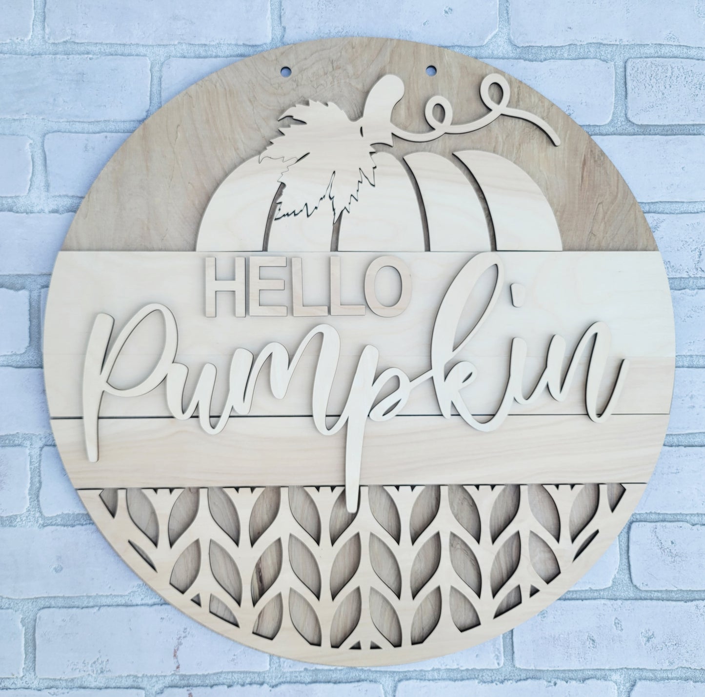 Hello Pumpkin Door Hanger