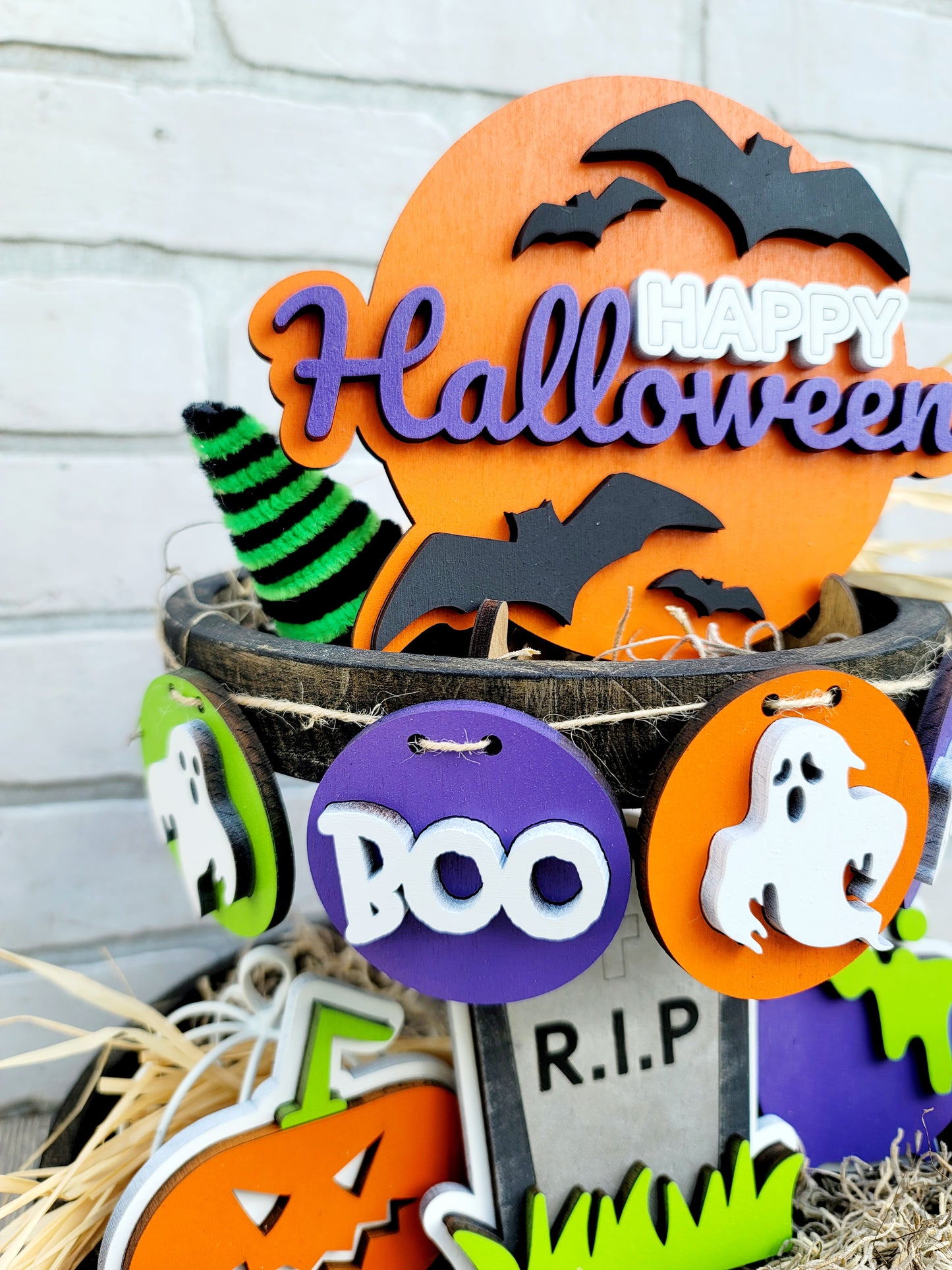 Halloween Tiered Tray Set