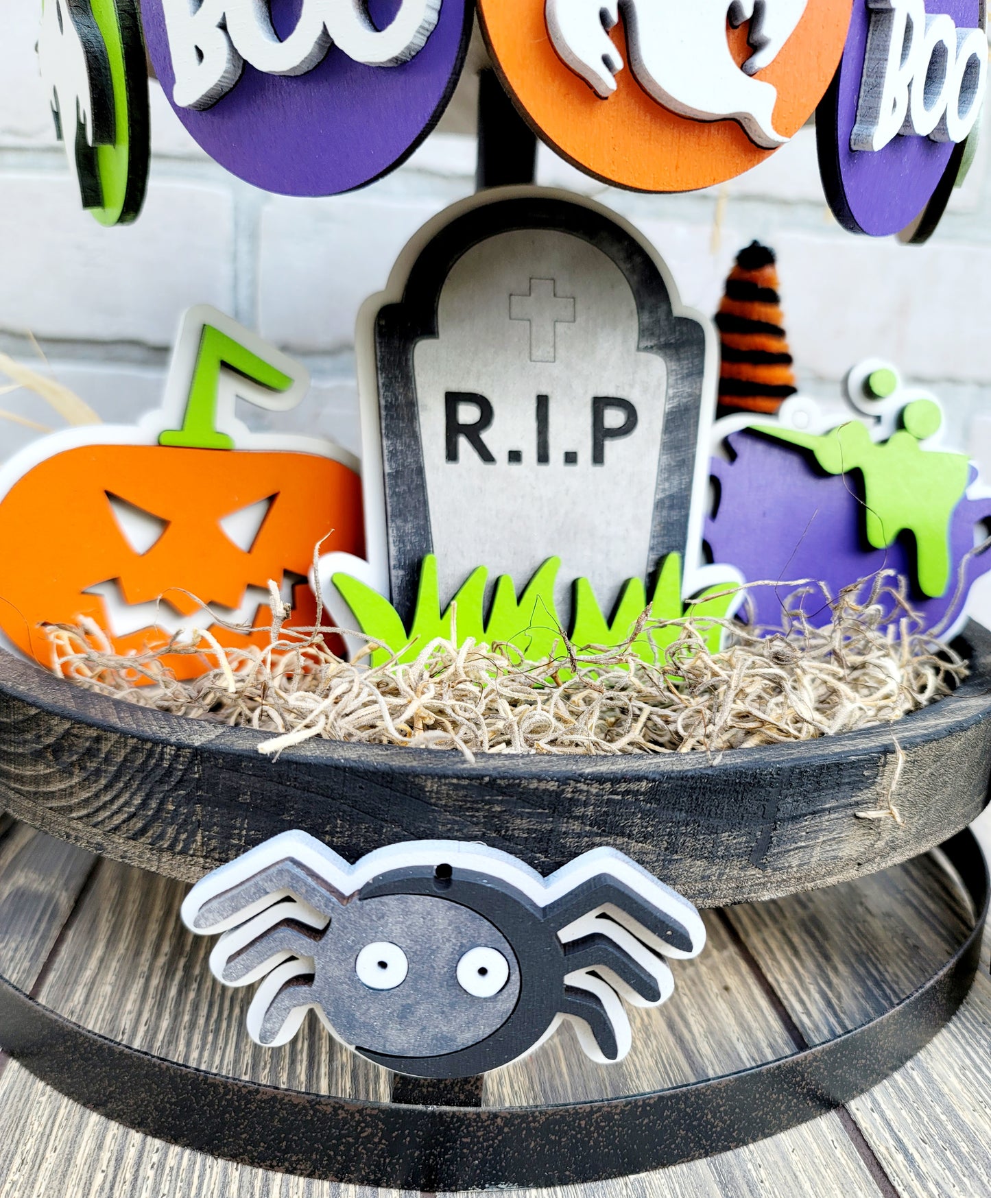 Halloween Tiered Tray Set
