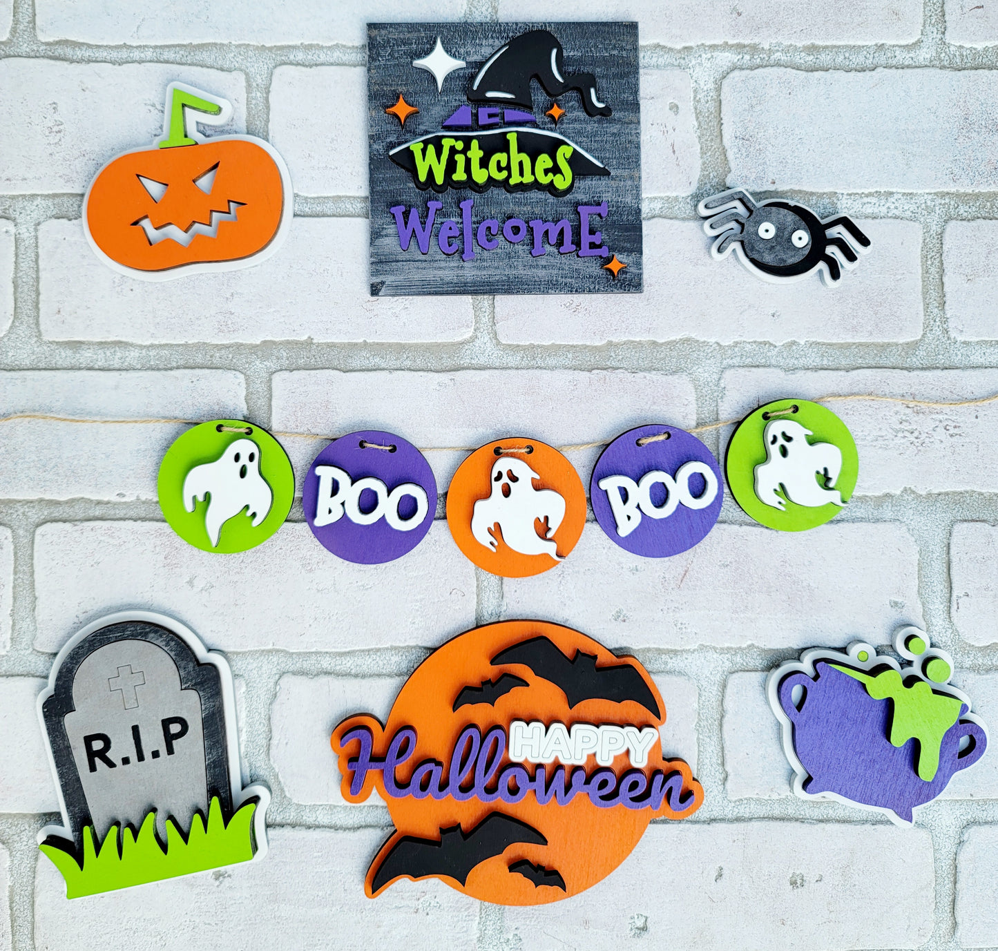 Halloween Tiered Tray Set