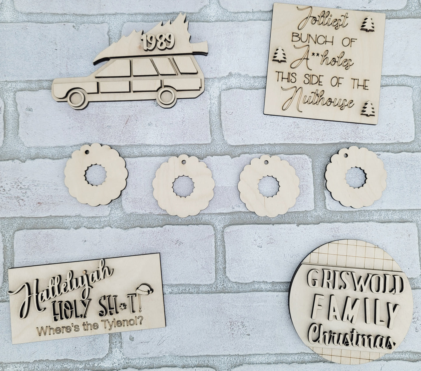 Christmas Vacation Tiered Tray Set