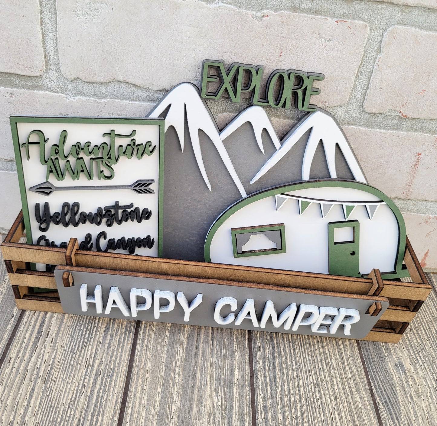 Happy Camper- Interchangeable Inserts