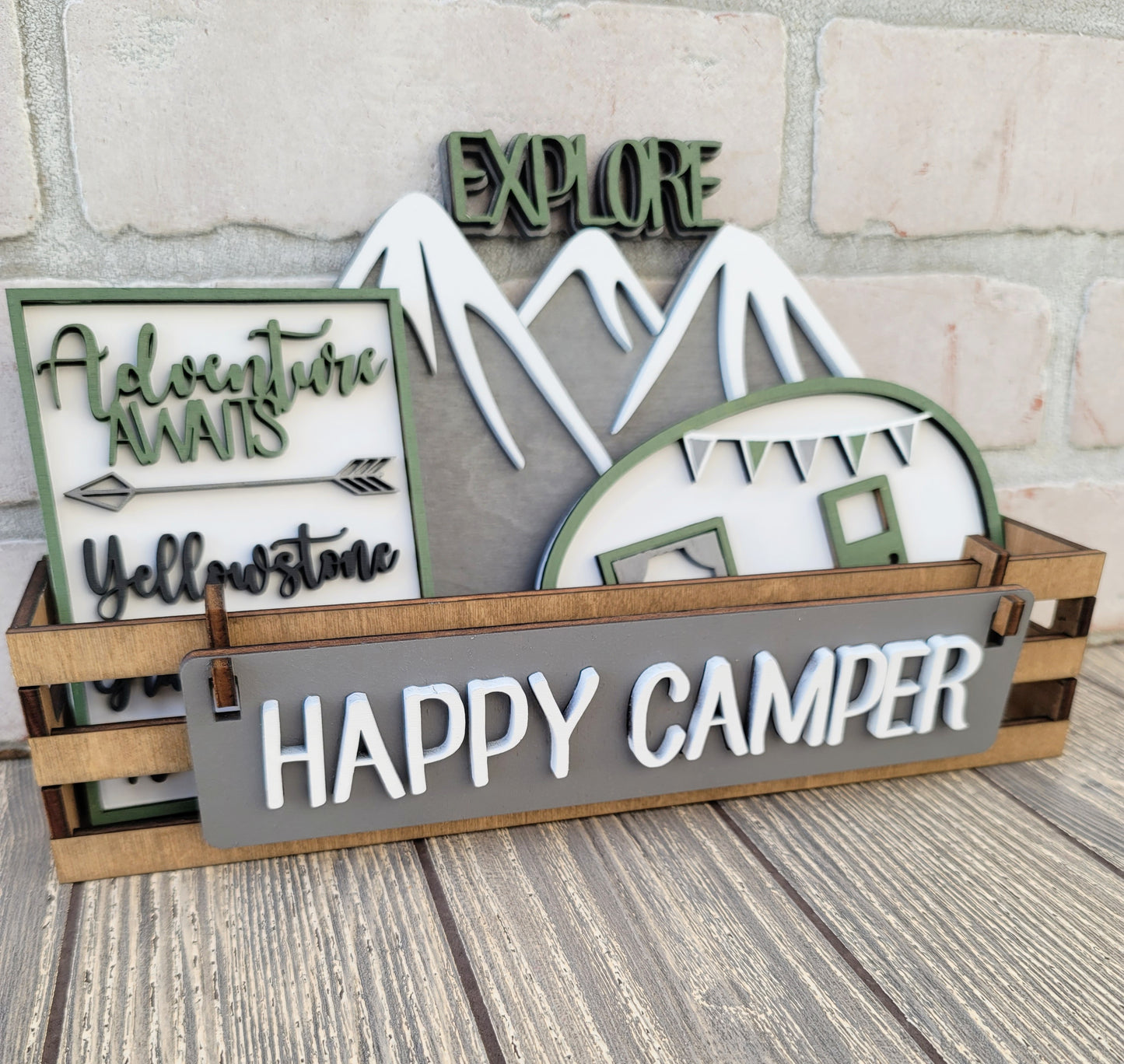 Happy Camper- Interchangeable Inserts