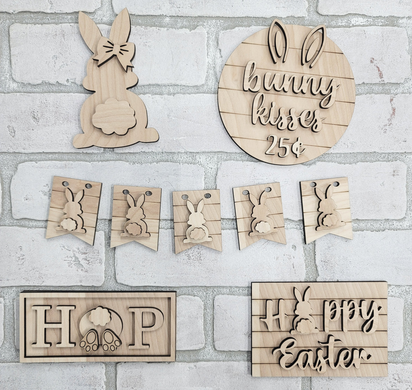 Easter Hop Tiered Tray Set