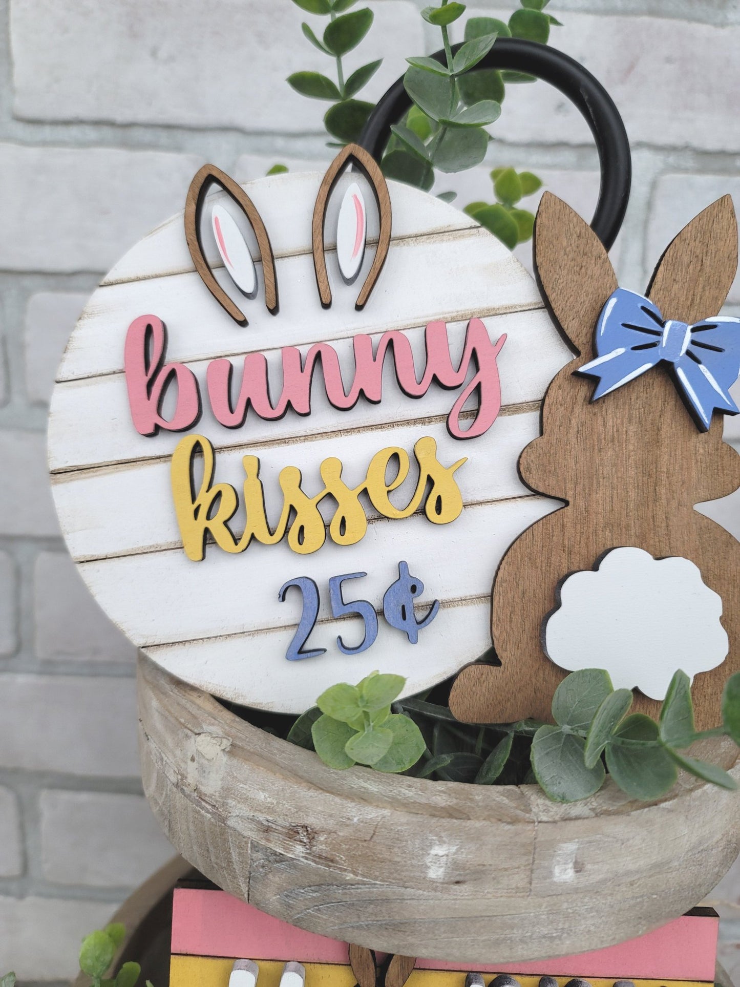 Easter Hop Tiered Tray Set