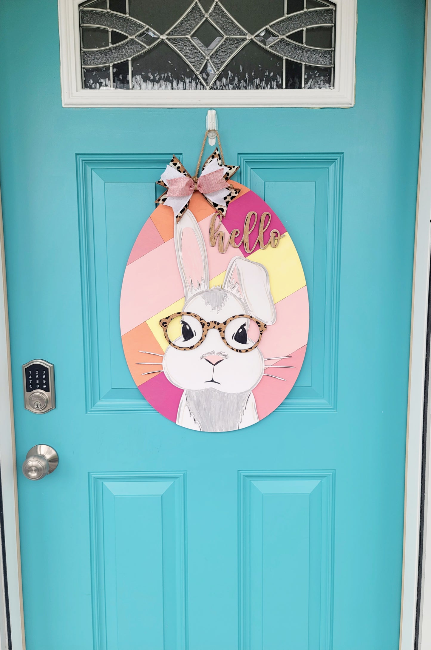 Nerdy Easter Bunny Door Hanger