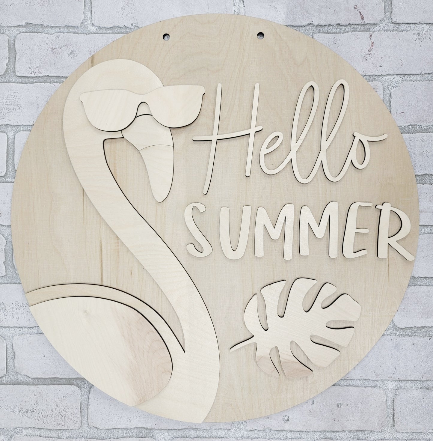 Flamingo Door Hanger