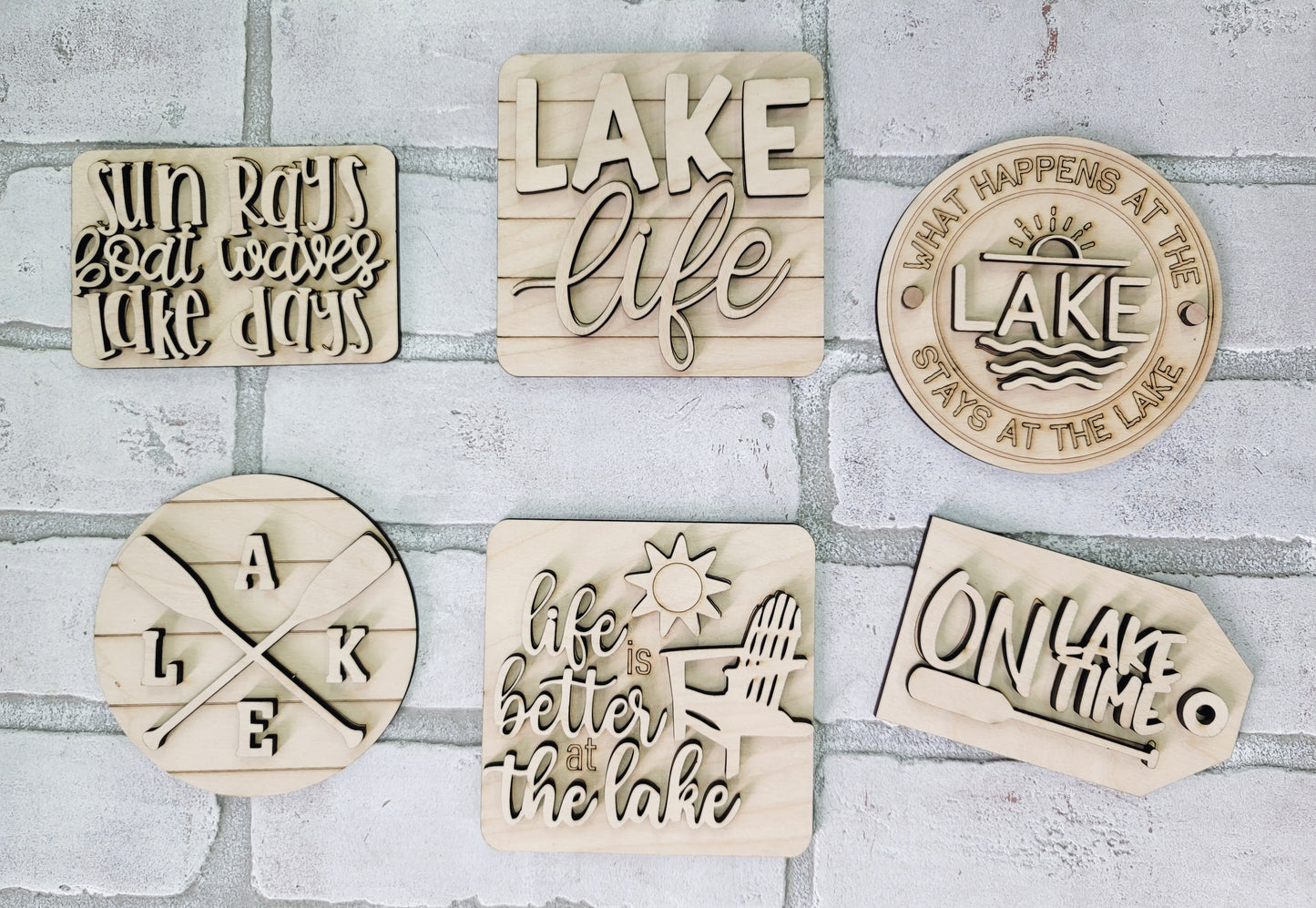 Lake Life Tiered Tray Set