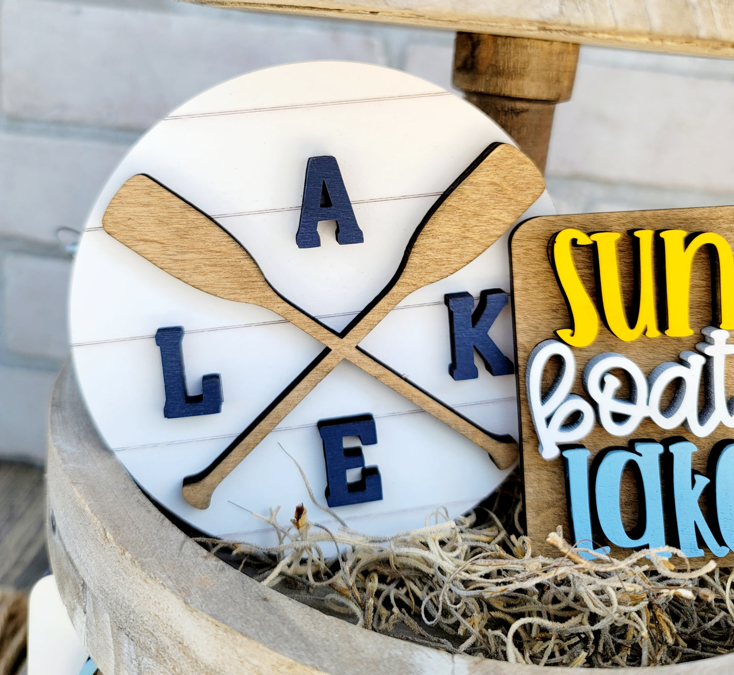 Lake Life Tiered Tray Set