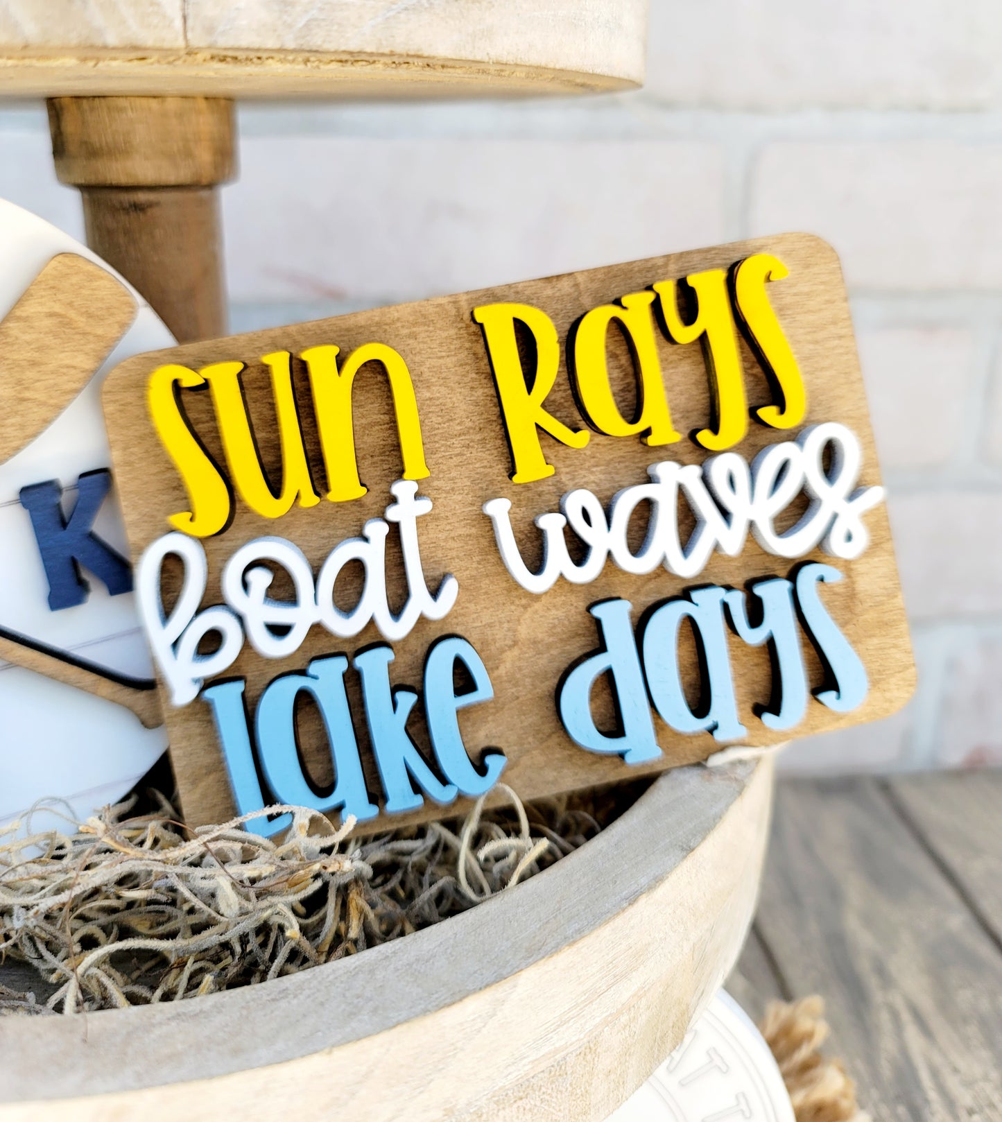 Lake Life Tiered Tray Set