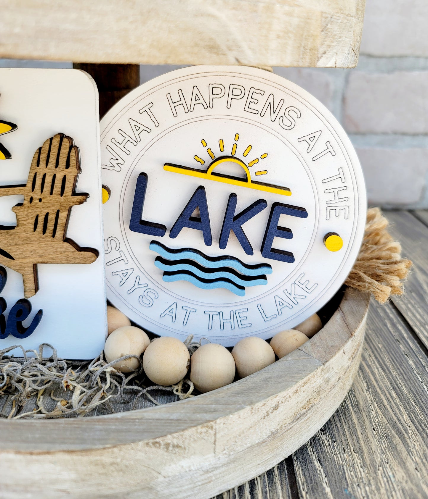 Lake Life Tiered Tray Set