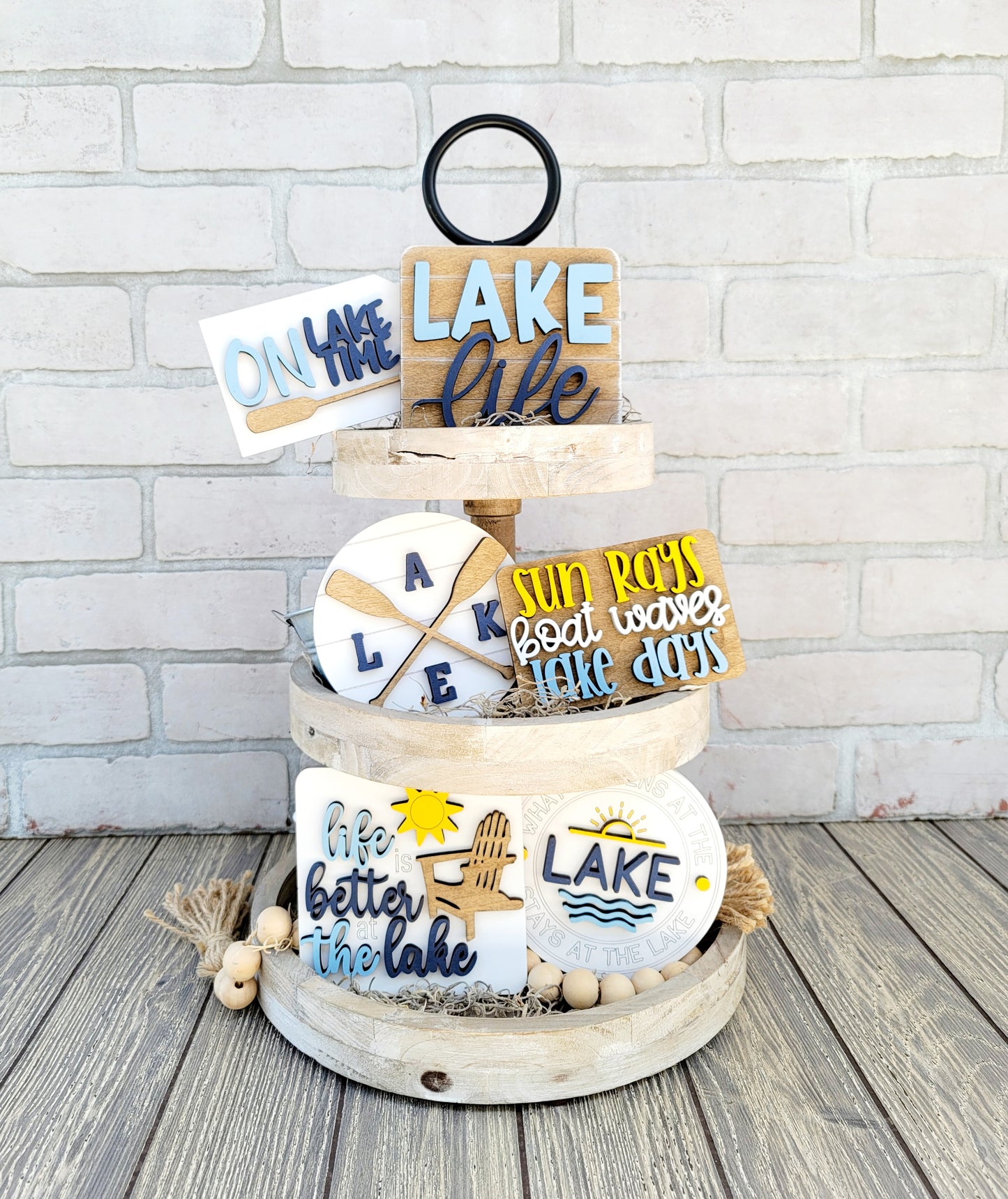 Lake Life Tiered Tray Set