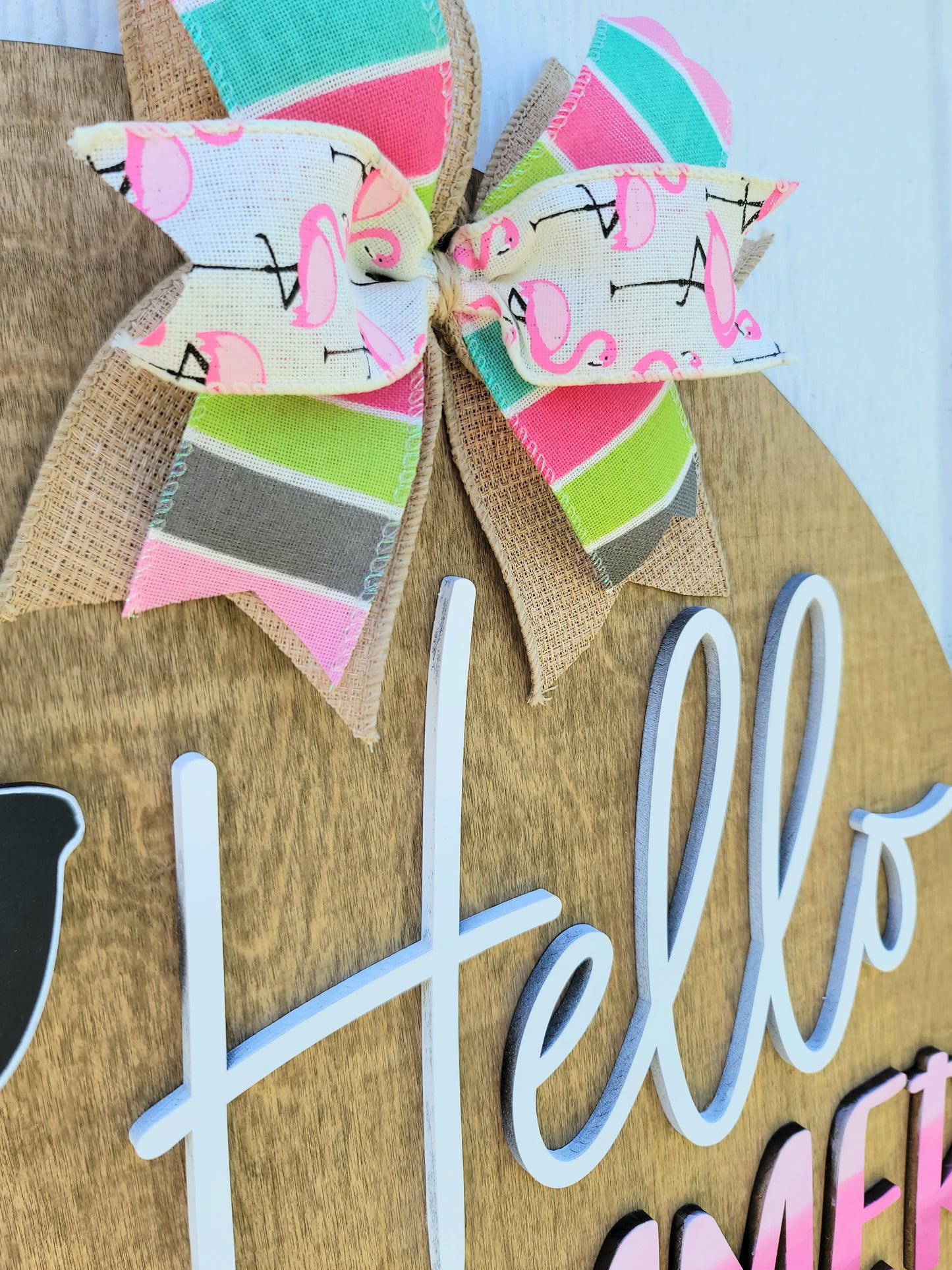 Flamingo Door Hanger