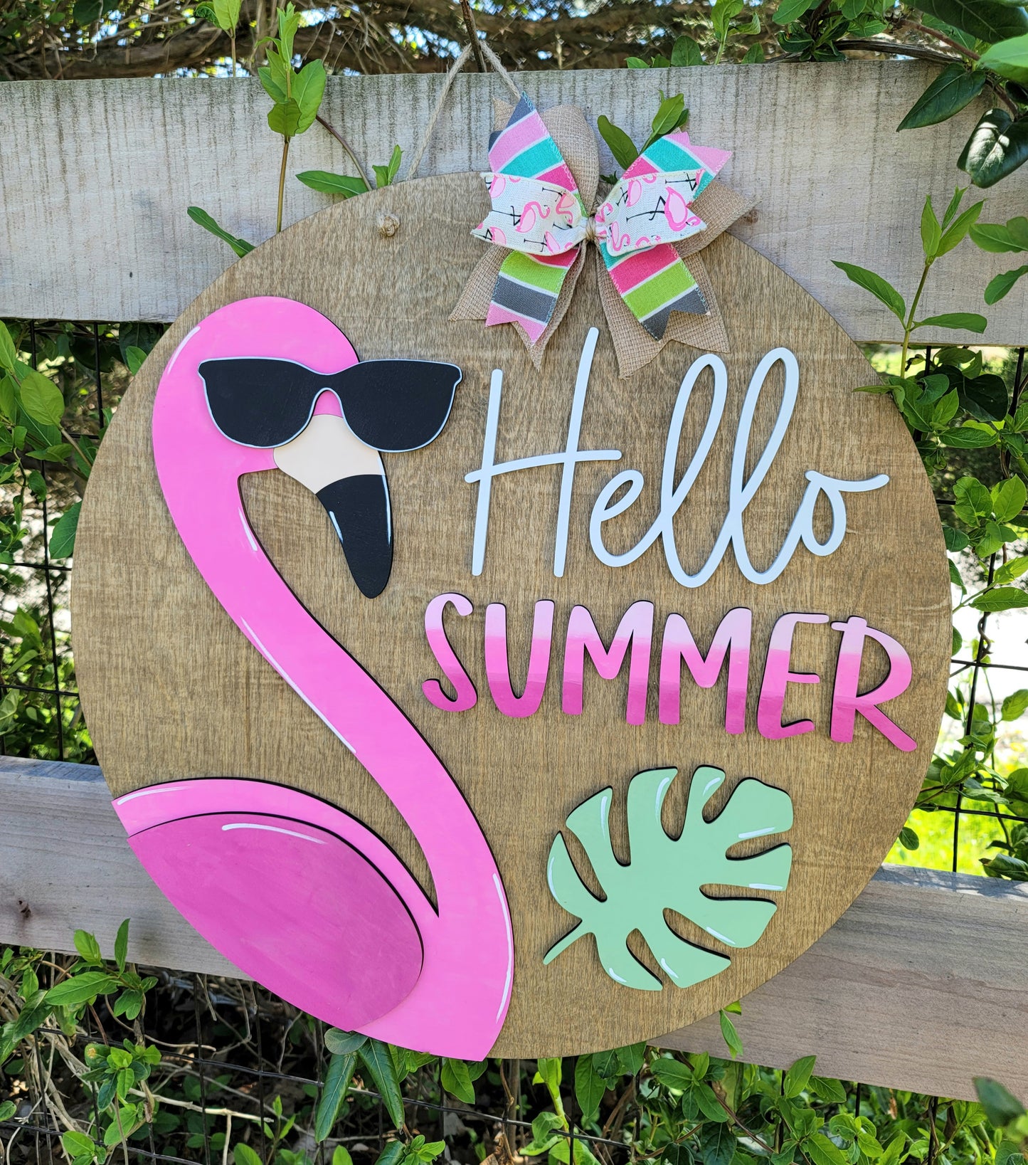 Flamingo Door Hanger