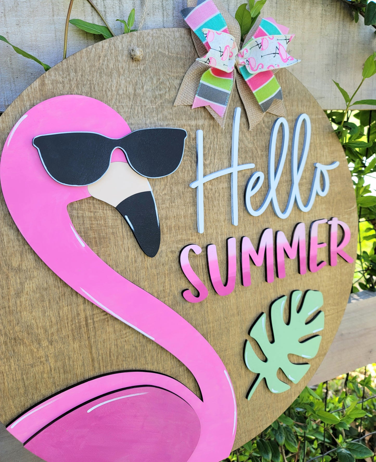 Flamingo Door Hanger
