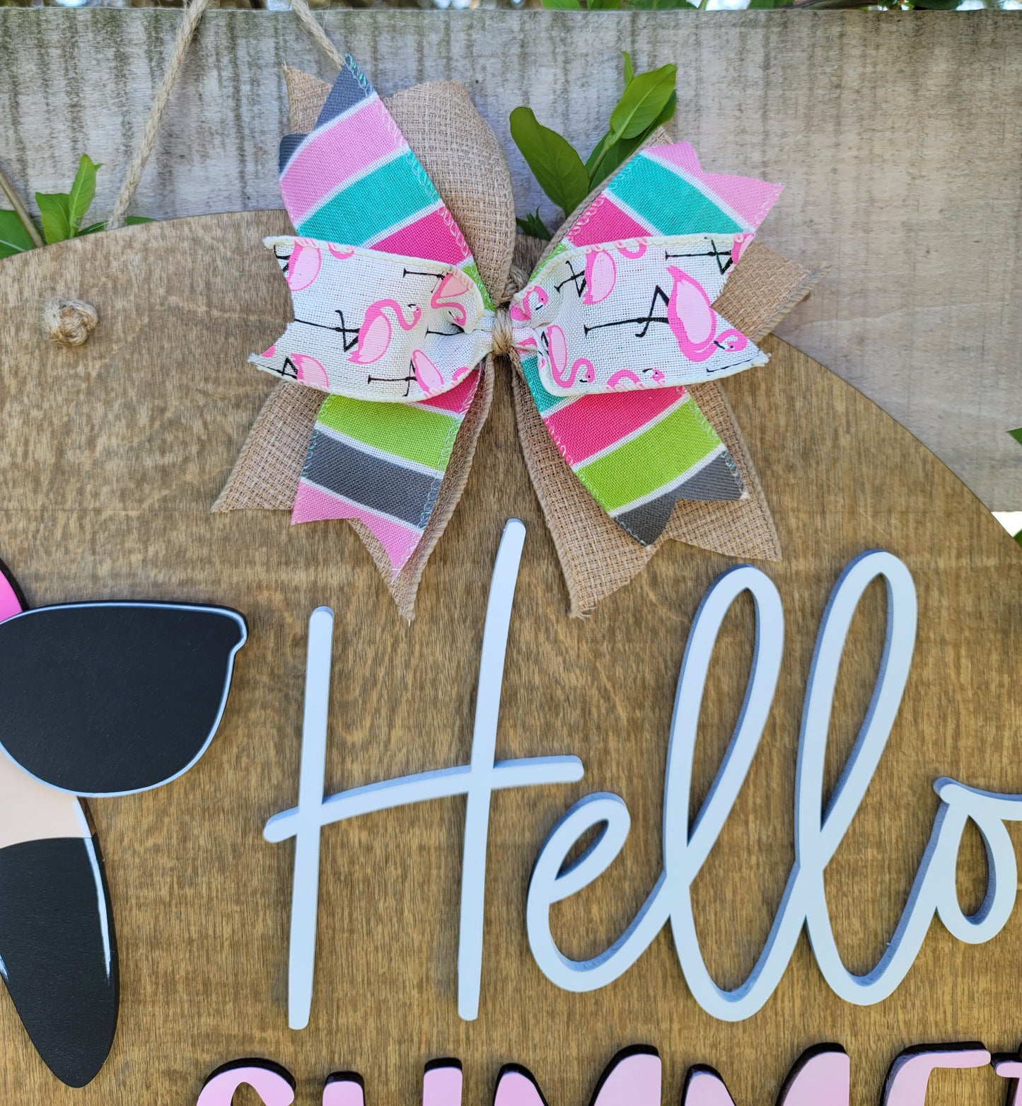 Flamingo Door Hanger