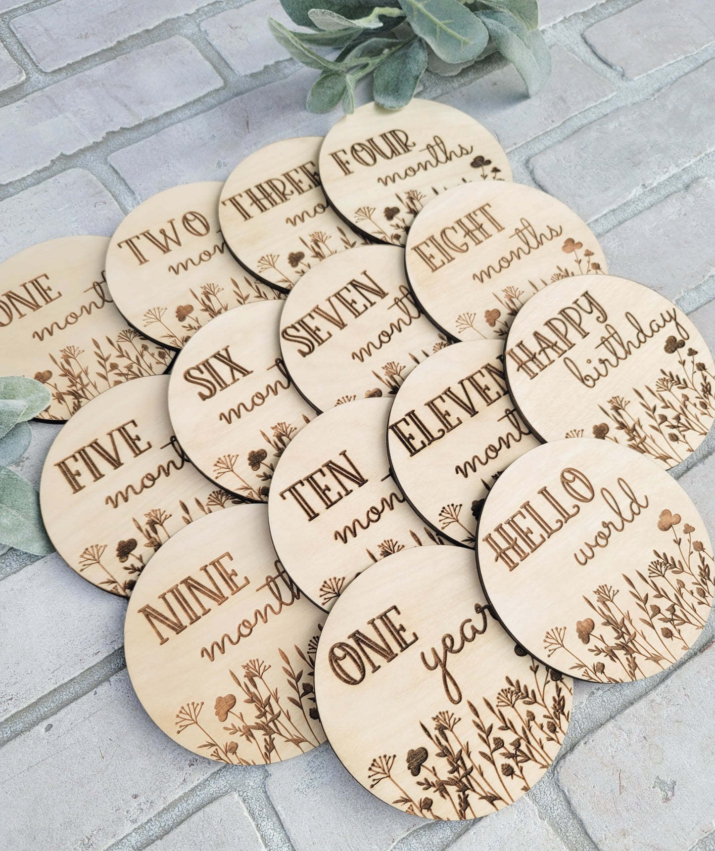 Floral Monthly Milestones