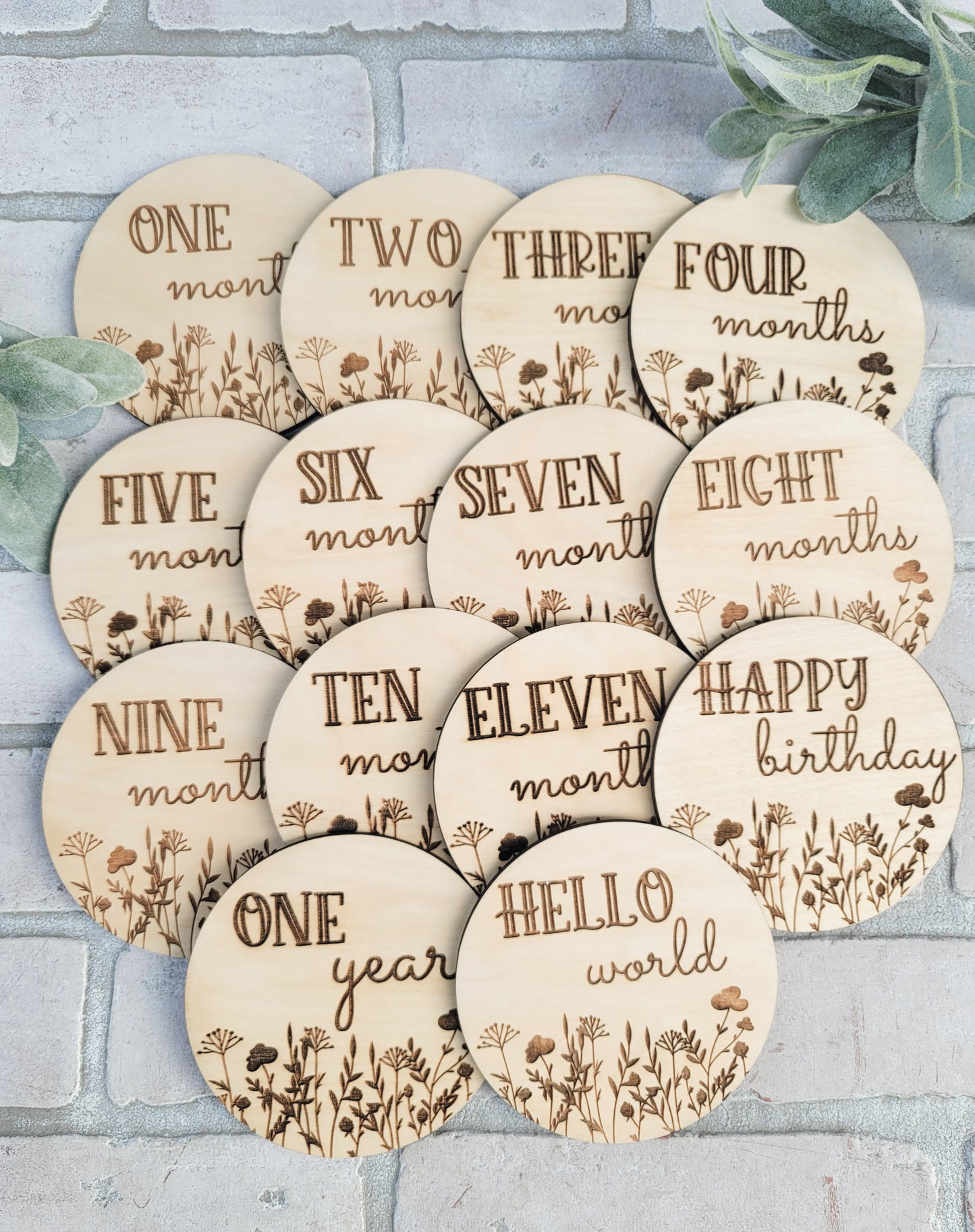 Floral Monthly Milestones