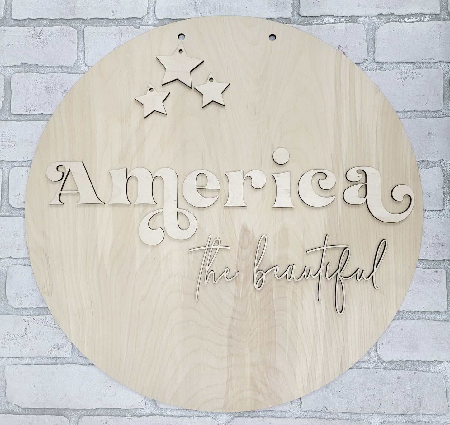 America the beautiful Door Hanger