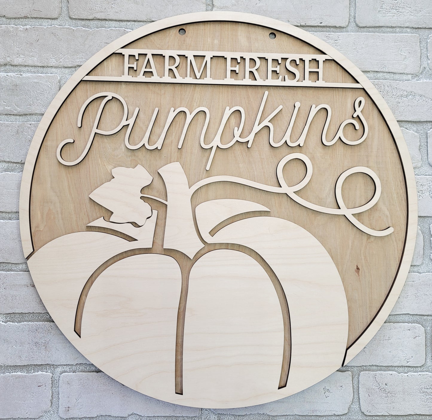 Farm Fresh Pumpkins Door Hanger