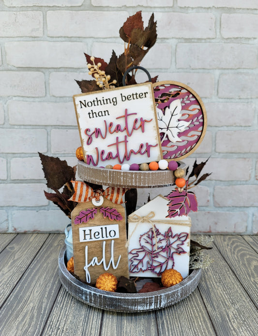 Sweater Weather Tiered Tray Set