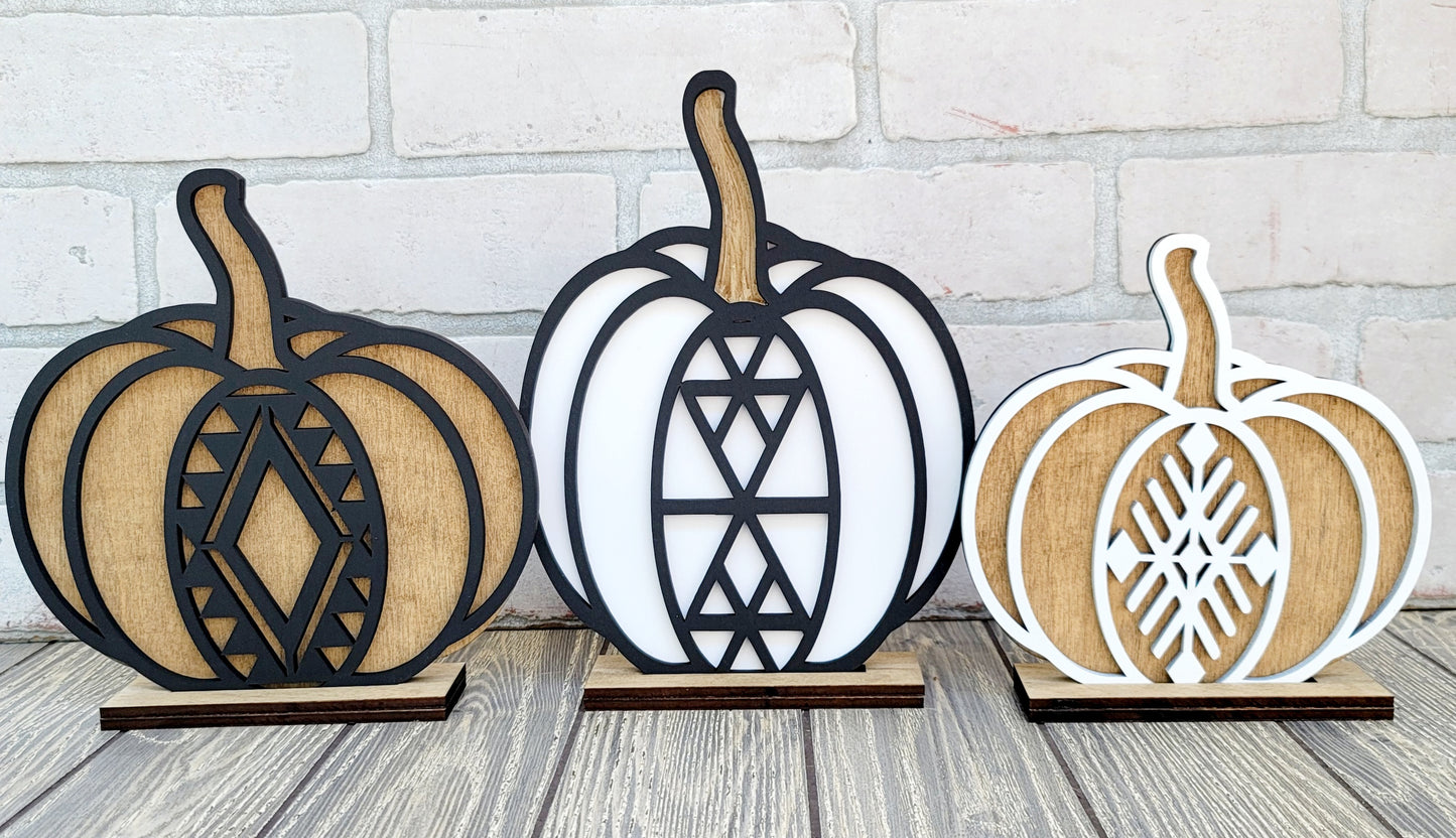 Boho Pumpkin Trio
