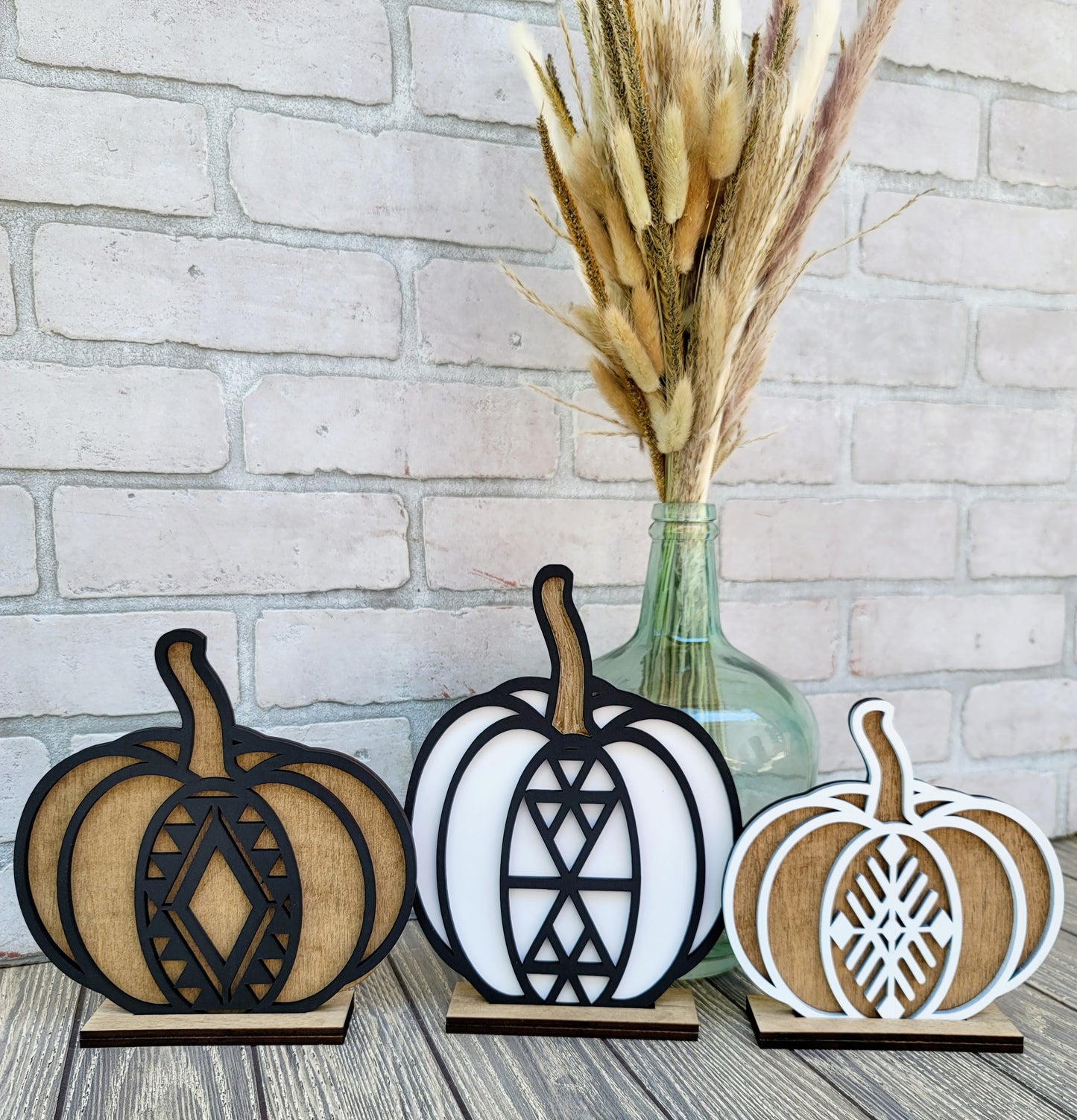 Boho Pumpkin Trio