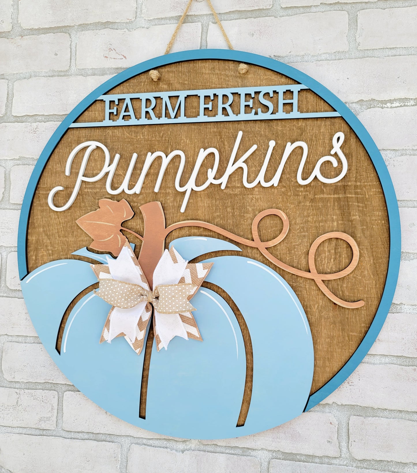 Farm Fresh Pumpkins Door Hanger