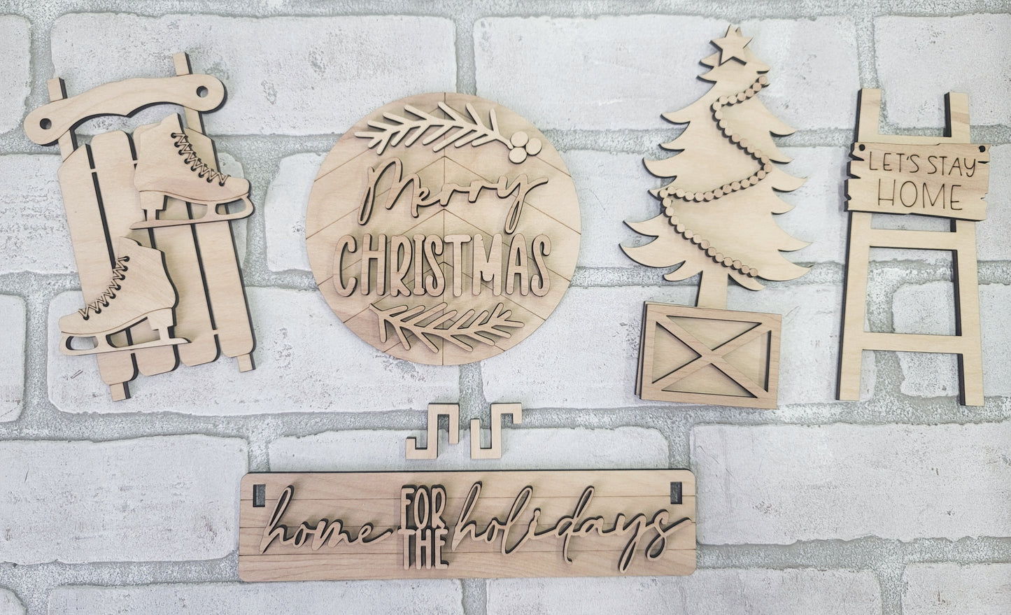 Farmhouse Christmas- Interchangeable Inserts