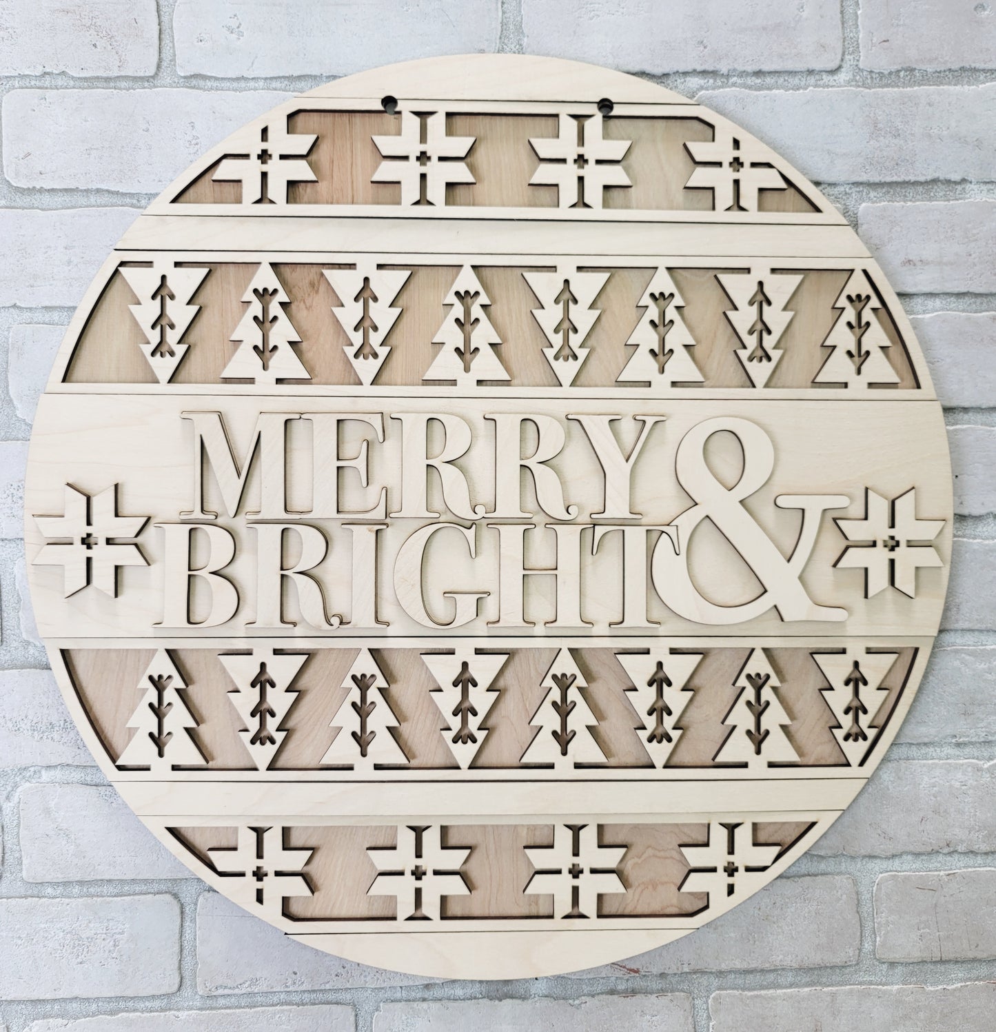 Merry & Bright Nordic Door Hanger