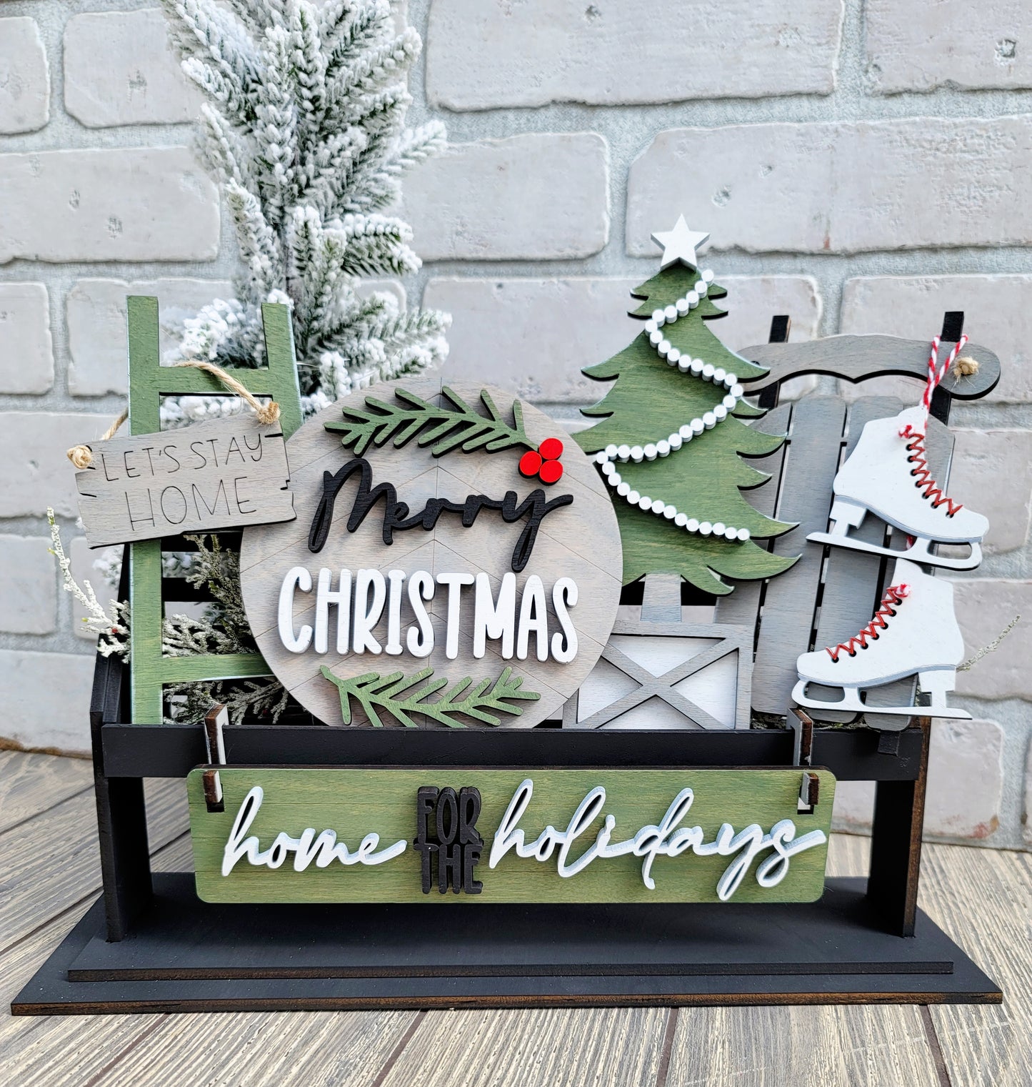 Farmhouse Christmas- Interchangeable Inserts