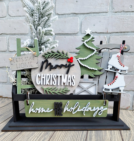 Farmhouse Christmas- Interchangeable Inserts